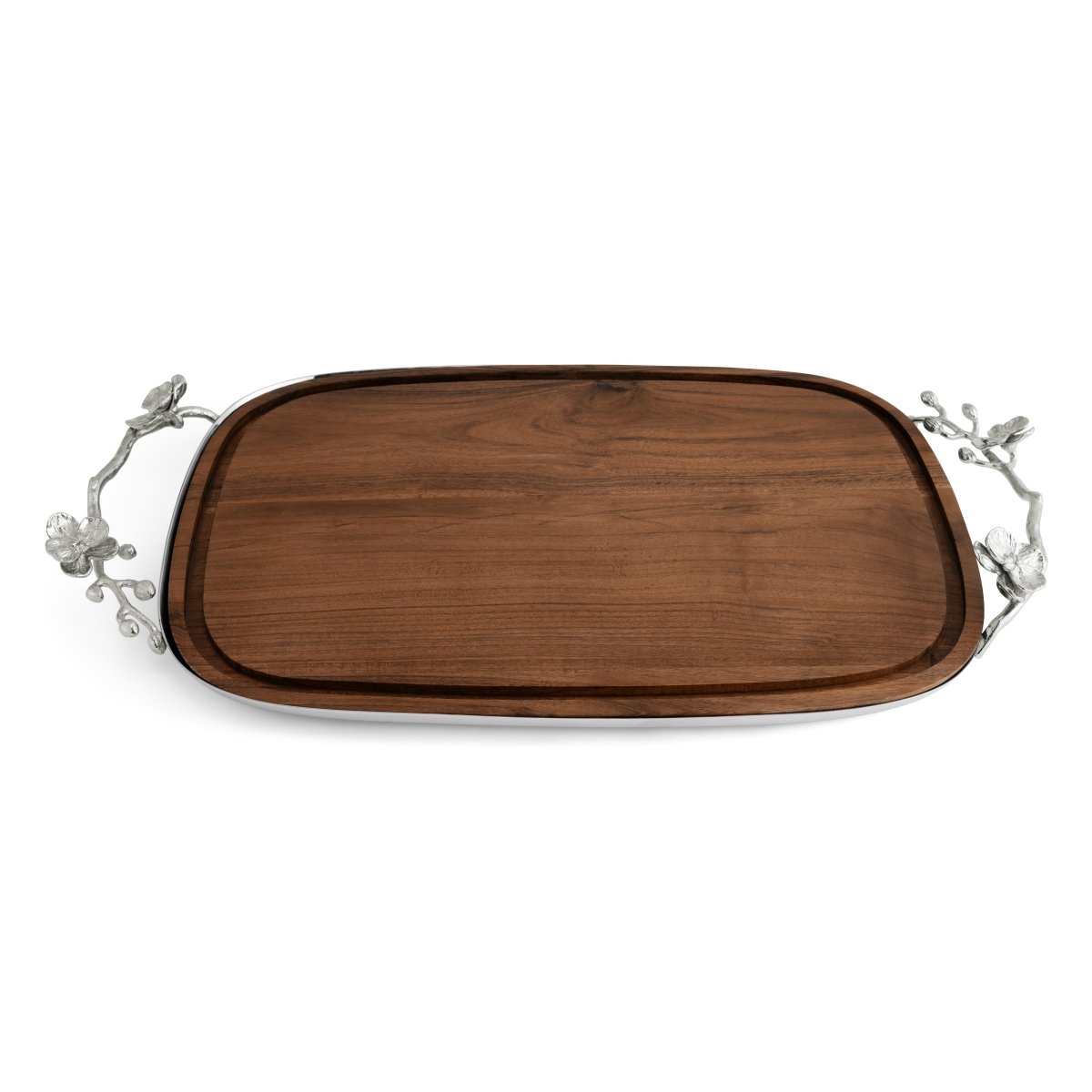 Premium White Orchid Bread Board - Natural Wood Cutting Board for Bread, Cheese & Charcuterie - Perfect for Kitchen, Dining & Entertaining