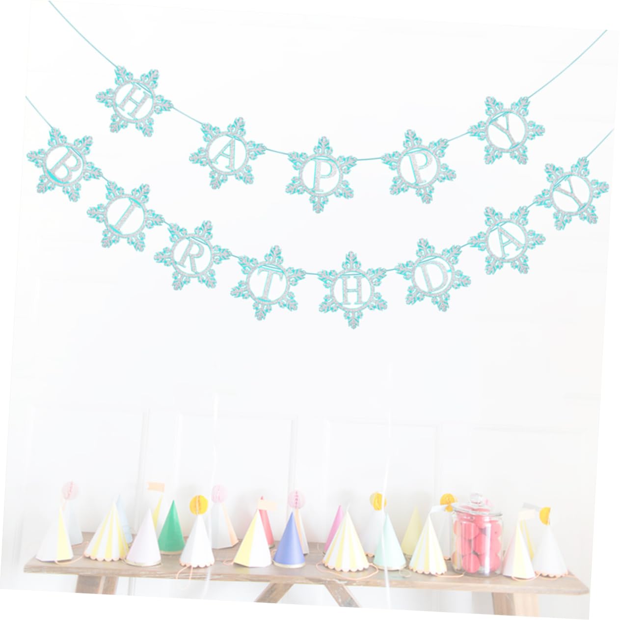 Birthday Party Decorations - Hanging Birthday Banner & Christmas Props for Party, Home, Wedding, and Holiday Decor