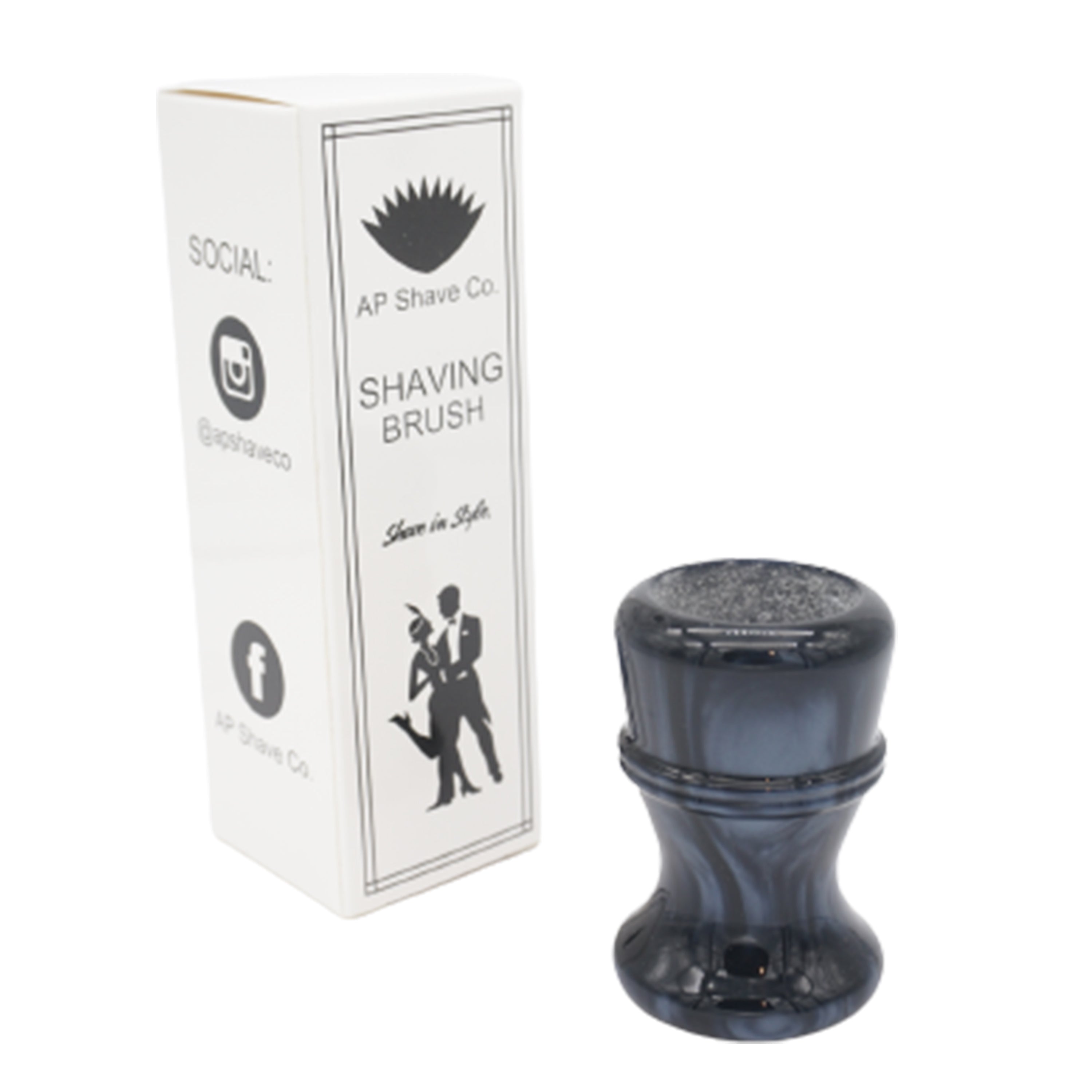 Premium Handcrafted Night Sky Shaving Brush Handle - Fits 28mm & 30mm Knots - Perfect for Wet Shaving & Grooming Gifts