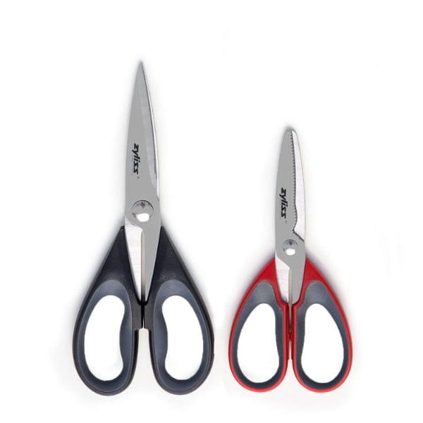 Zyliss 2-Piece Premium Kitchen Scissors Set - Heavy Duty Stainless Steel Shears for Cooking, Crafting & Household Use