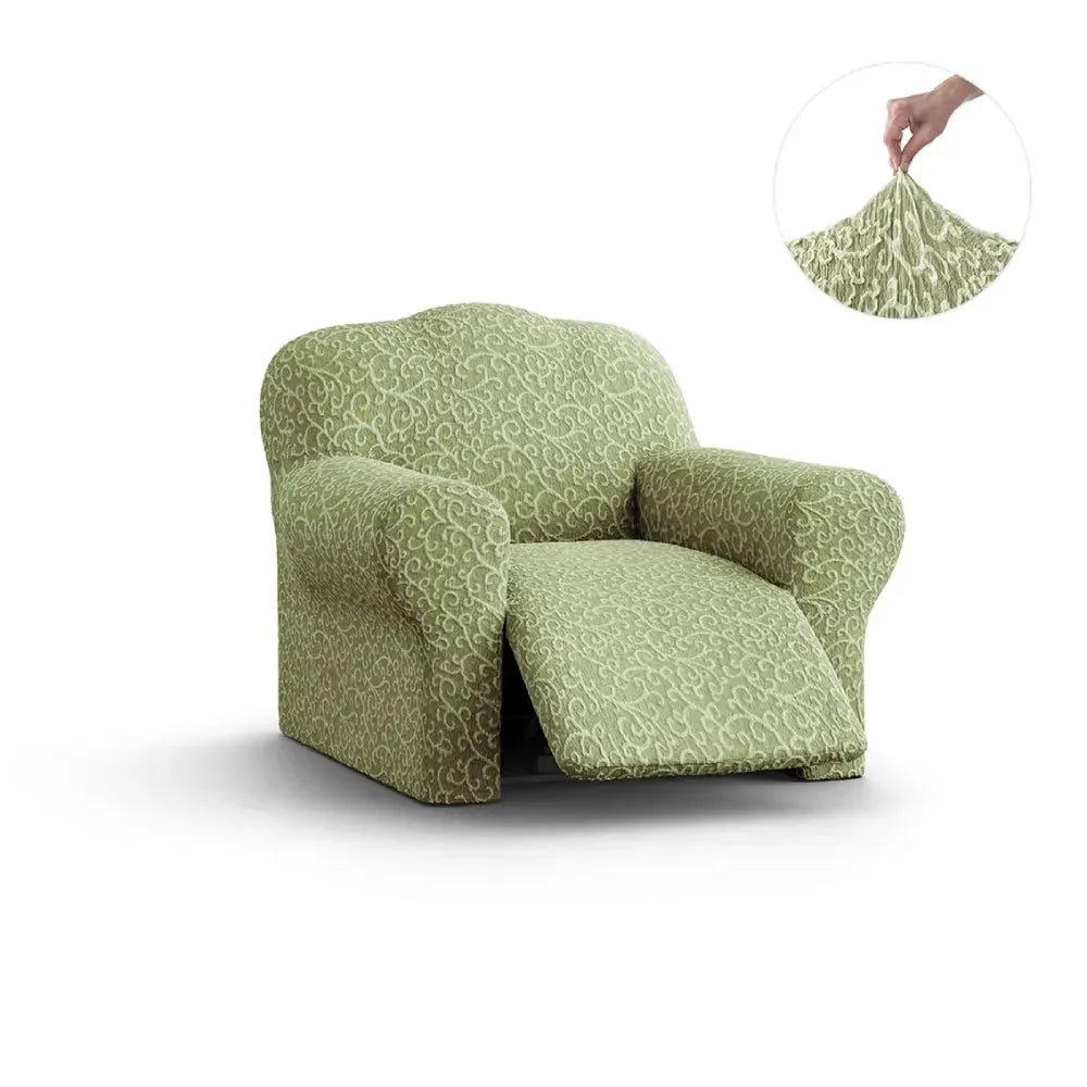 Reclining Armchair Slipcover - Jacquard 3D Collection Stretch Sofa Cover - Perfect for Living Room, Bedroom & Home Decor