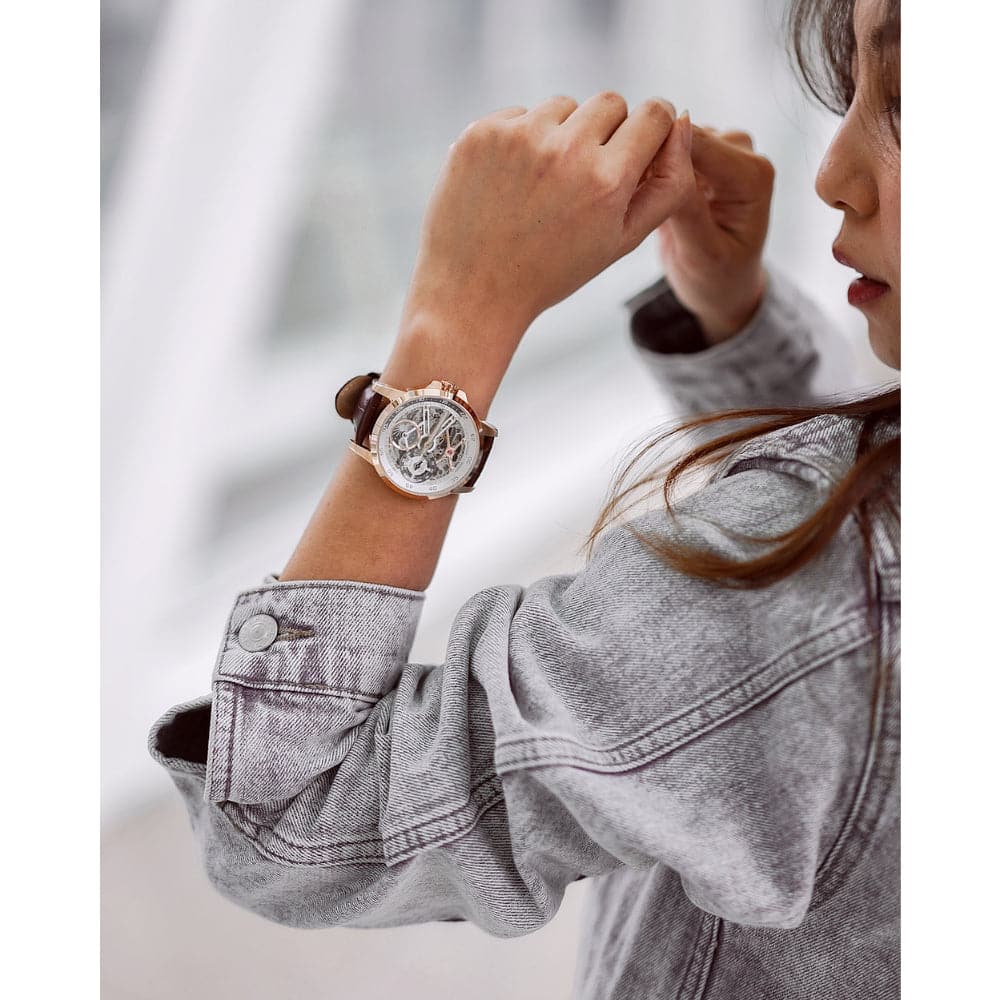 ARBUTUS AR1905RWF Women's Fashion Watch - Elegant Stainless Steel Band, Water Resistant, Perfect for Work, Parties & Everyday Wear