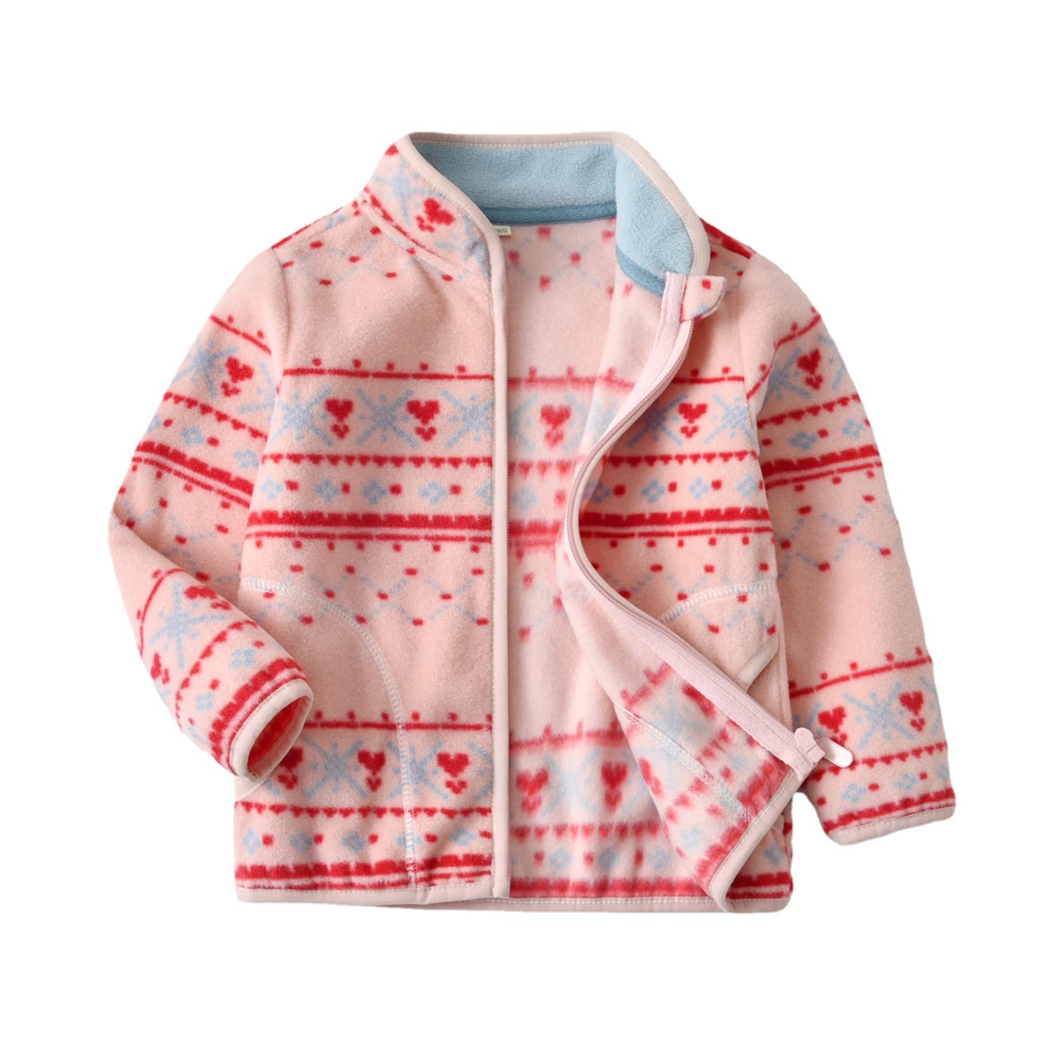 Boys' Fleece Jacket with Full Zipper & Fun Prints - Warm Winter Outerwear for Toddlers (Ages 2-5) - Perfect for Playdates, Preschool & Outdoor Adventures