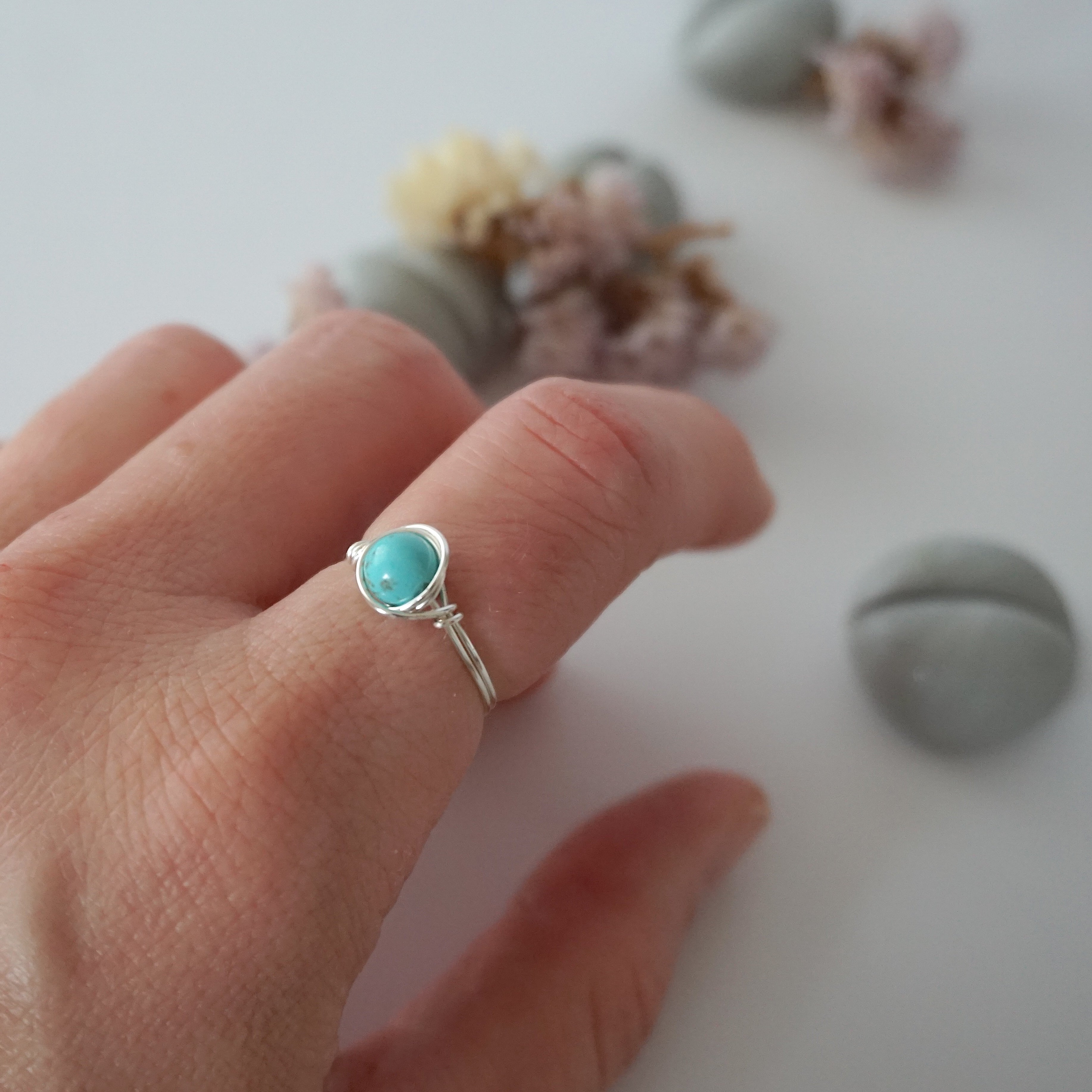 Turquoise Birthstone Ring - Elegant & Minimalist Jewelry for Women | Perfect Gift for Birthdays, Anniversaries & Special Occasions