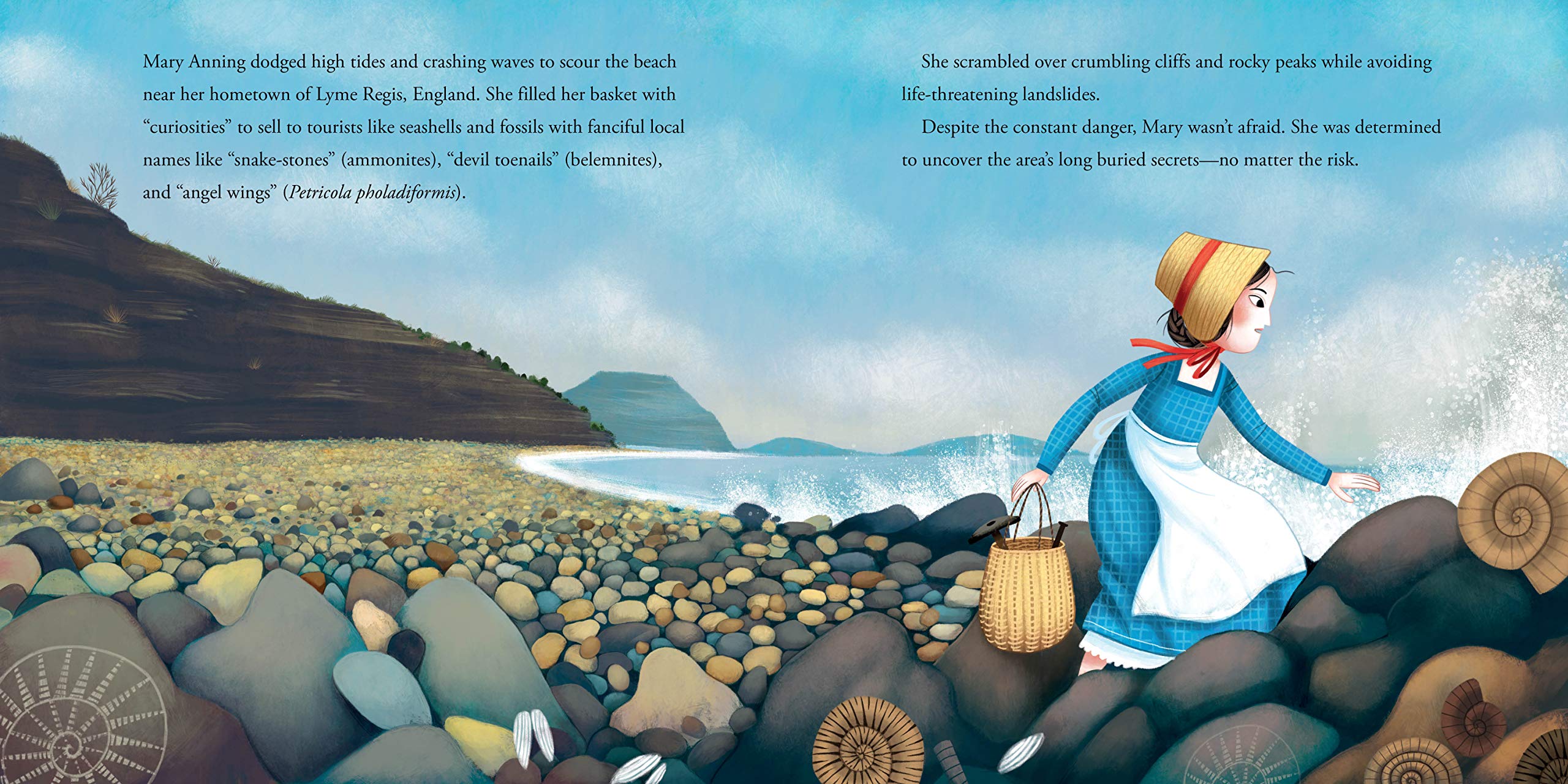 Dinosaur Lady: Mary Anning, First Paleontologist - Kids Fossil Book & Science Gift