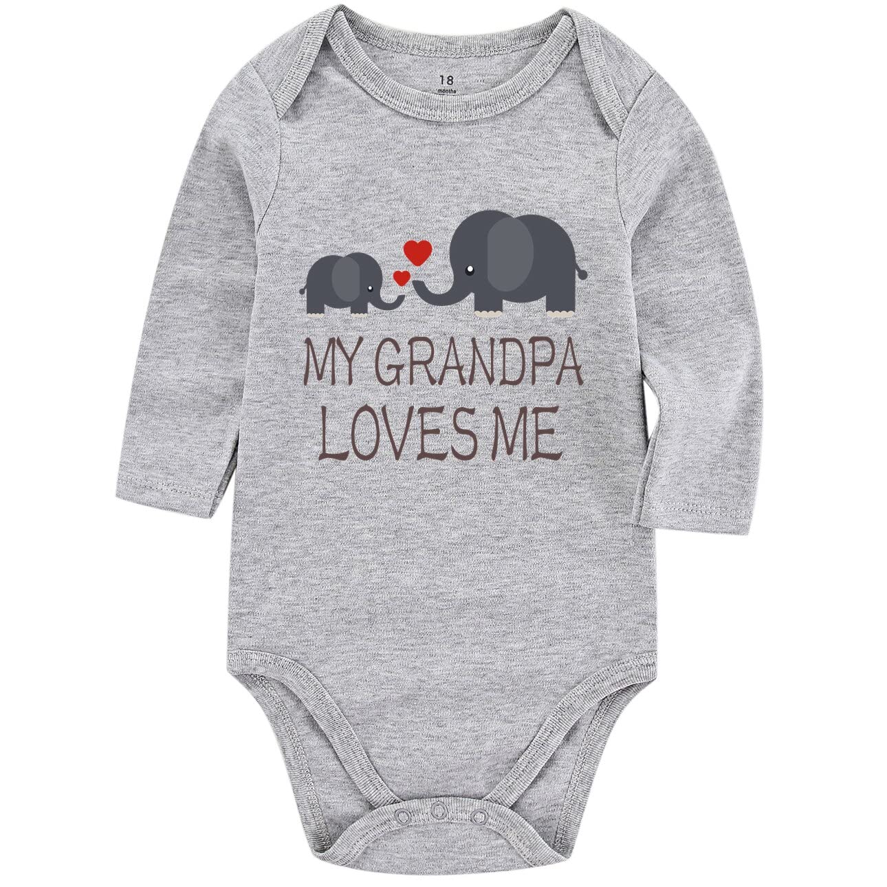 Funny Unisex Baby Bodysuit 0-3M - Love Nana Papa for Newborns & Infants