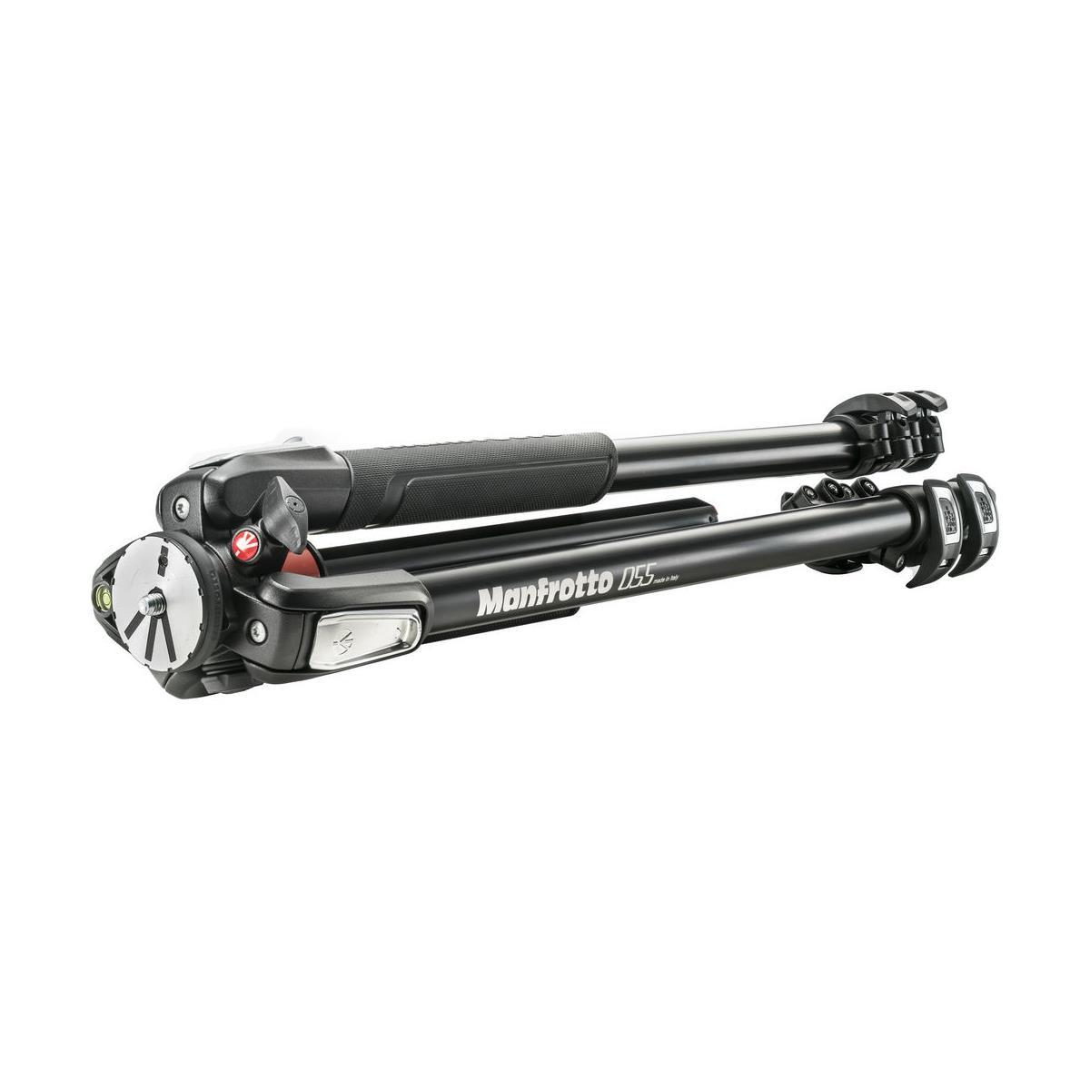 Manfrotto MT055XPRO3 Aluminum Tripod - Professional 3-Section Tripod with 90° Center Column for Photography & Videography - Perfect for Travel, Studio & Outdoor Shooting