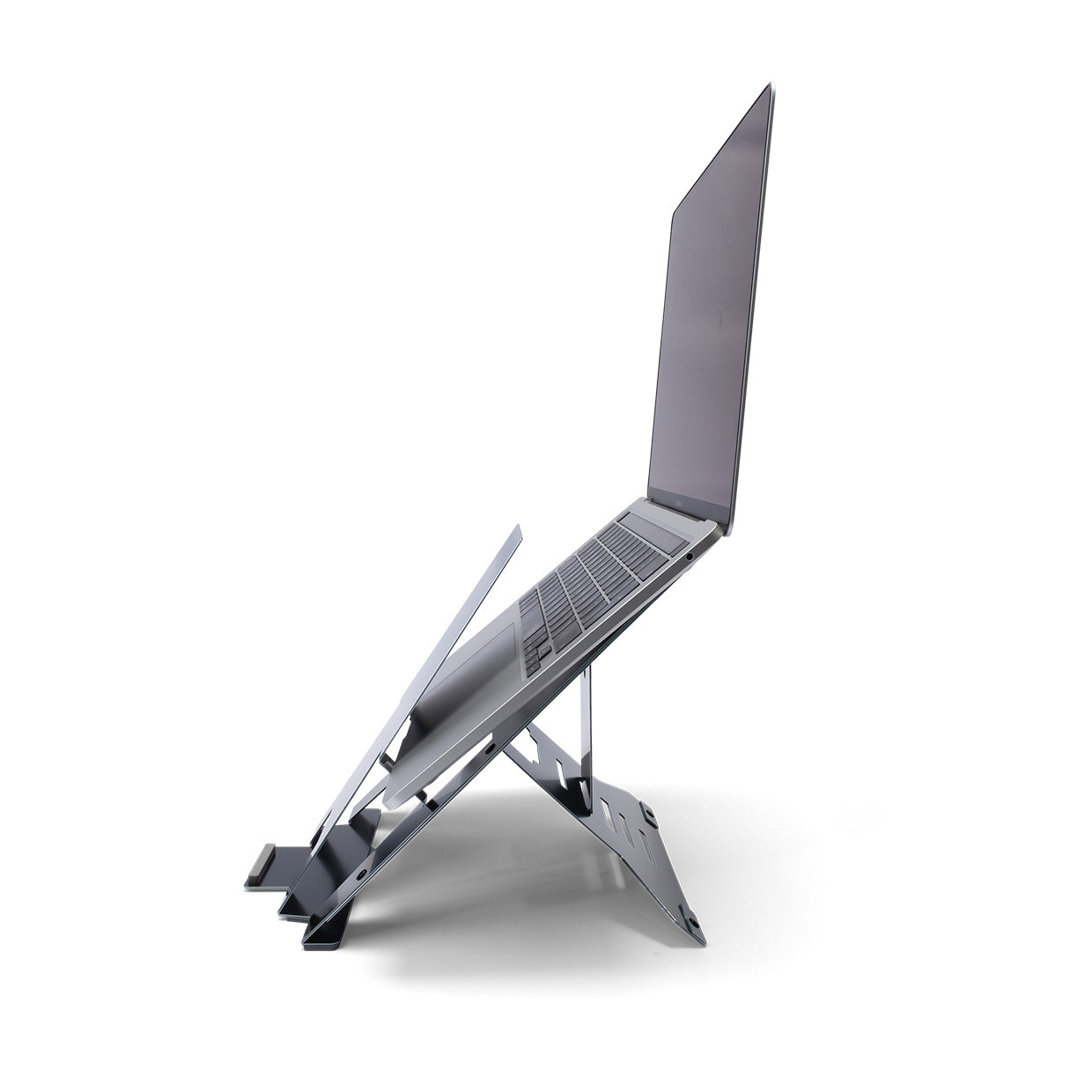 Ergonomic Adjustable Laptop Stand for Desk - Portable Riser Holder with Ventilation, Perfect for Home Office, Work, Study & Gaming - Compatible with MacBook, Notebook & All Laptops up to 17