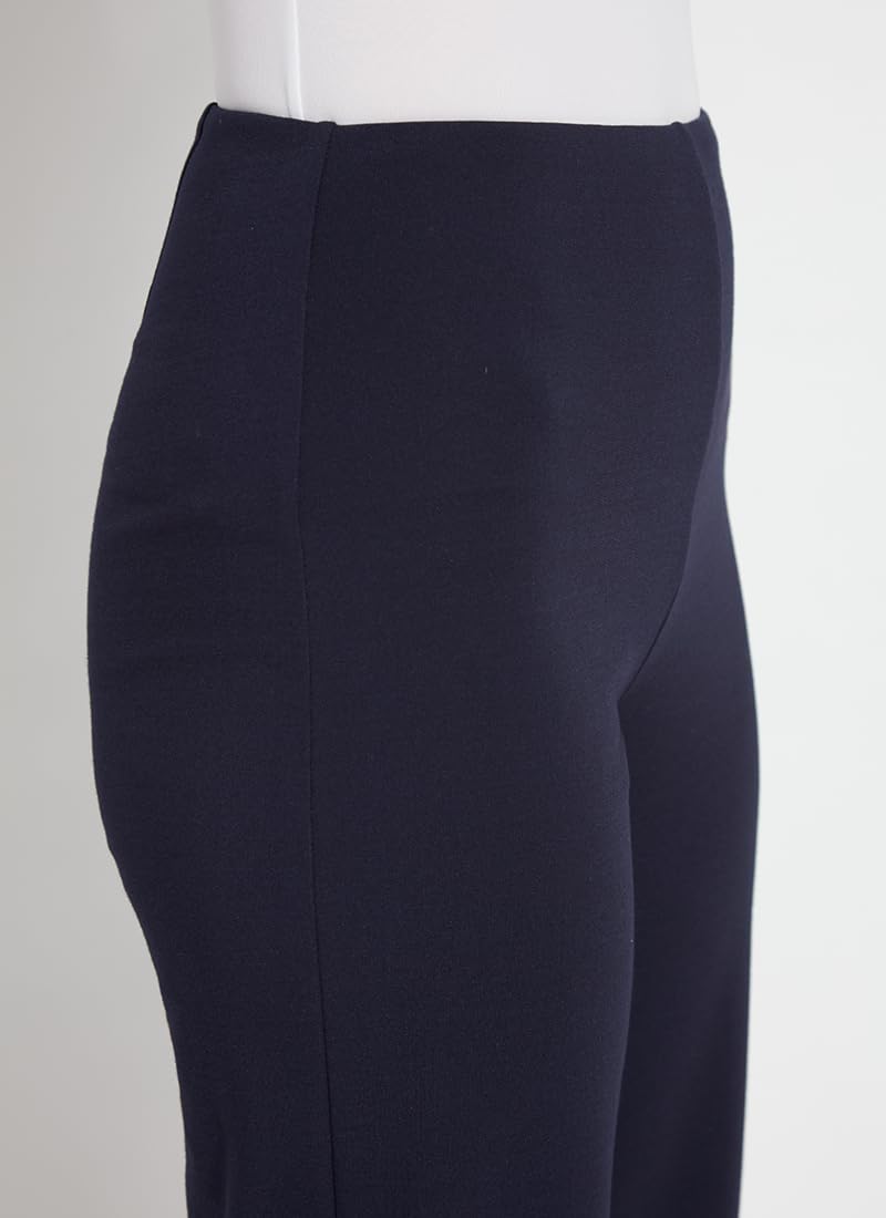Lyssé Sienna Wide Leg Cropped Pants for Women - Soft Drapey Ponte Pants with Comfortable Fit | Perfect for Office Wear, Casual Outfits & Travel