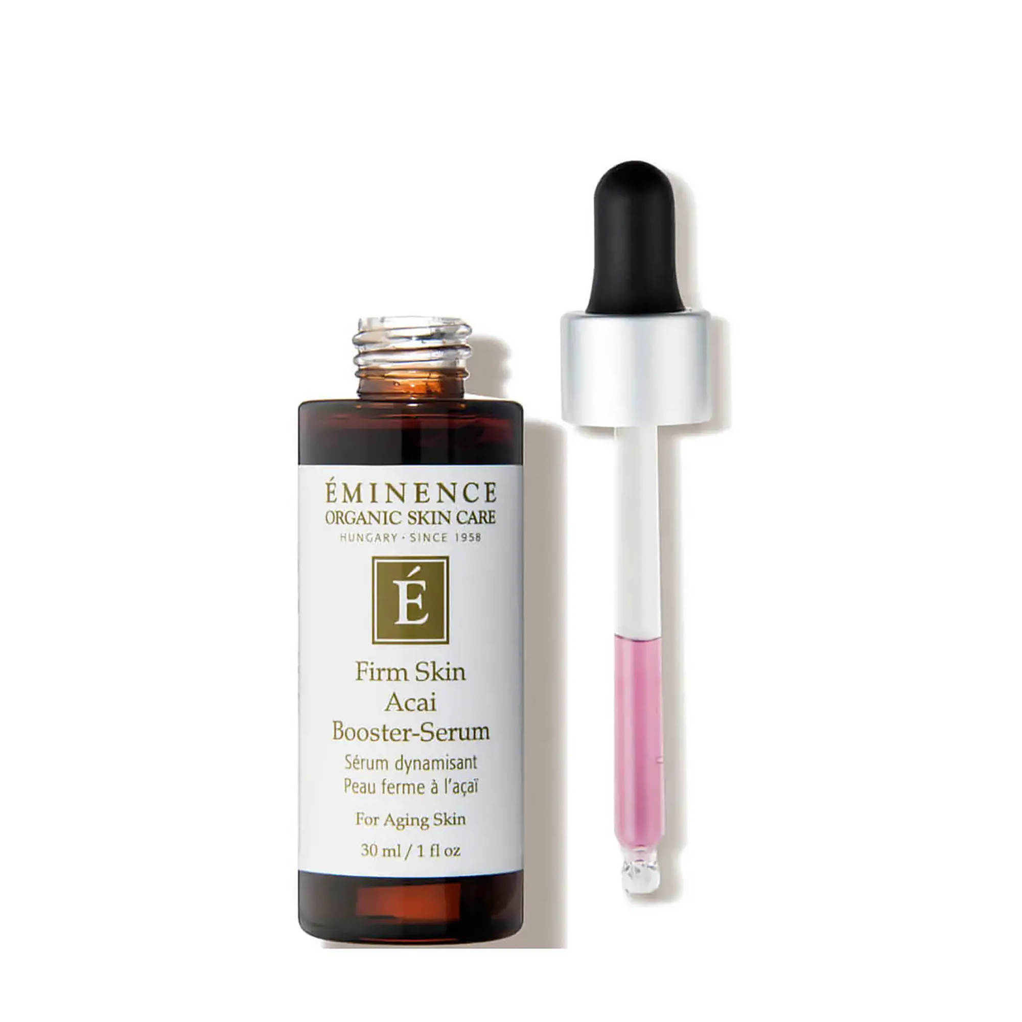 Eminence Organics Firm Skin Acai Booster Serum - Anti-Aging Face Serum for Wrinkles & Fine Lines - Hydrating & Brightening Skincare - Perfect for Daily Routine & Night Care