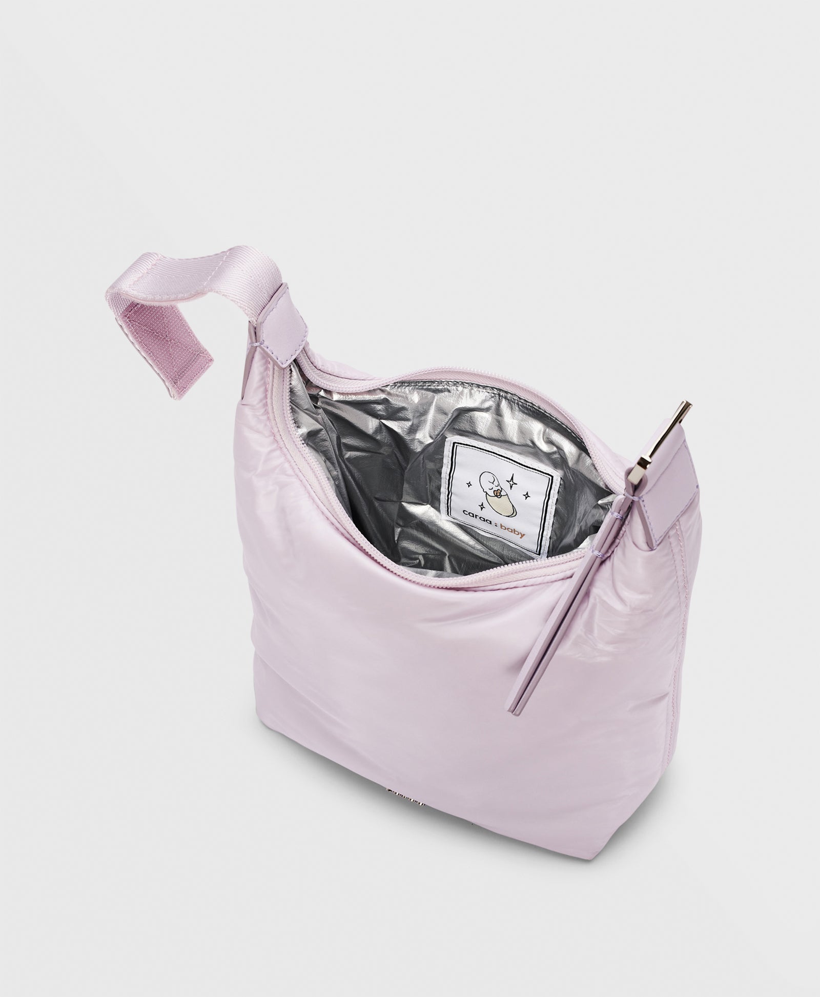 **Insulated Baby Bottle Bag - Lightweight & Stylish Nylon Bottle Holder for Travel (Orchid) - Perfect for Daycare, Outings & On-the-Go Parents**
