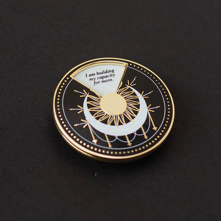 Bold Affirmations 5-Piece Interactive Spinner Enamel Pin Set - Motivational Jewelry for Backpacks, Jackets & Gifts | Positive Daily Reminders for Students & Professionals