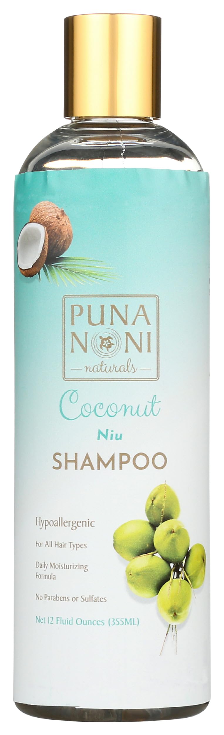 Organic Noni & Coconut Oil Shampoo for Hair Growth - 12 Fl Oz - Sulfate-Free, Nourishing & Hydrating Formula for Dry, Damaged Hair - Perfect for Daily Use & Scalp Care