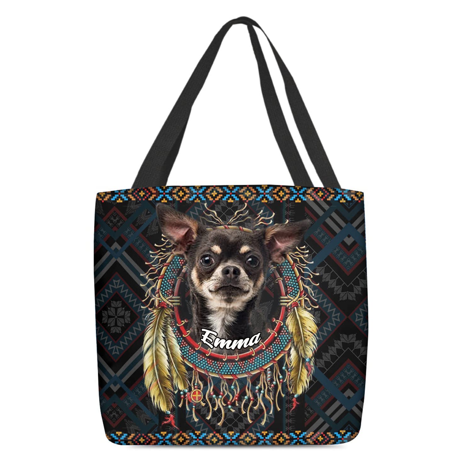 Personalized Dog Tote Bag for Women - Custom Dog Mom Shoulder Bag | Unique Gift for Dog Lovers | Perfect for Dog Parks, Beach Trips & Pet-Friendly Outings