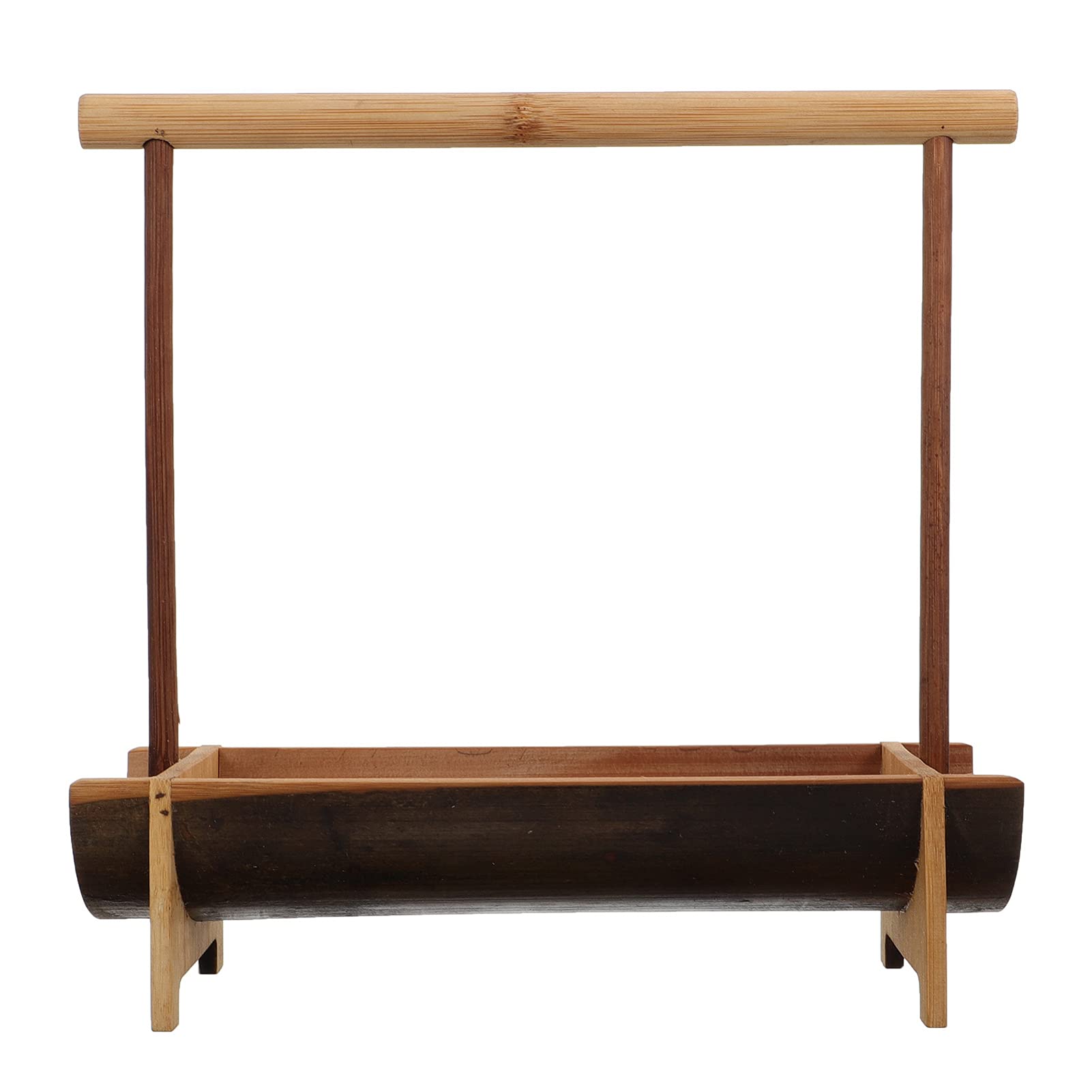 Portable Wooden Snack Basket with Handle - Multipurpose Food Tray for Fruits, Cakes, Cupcakes & Decor | Perfect for Picnics, Parties & Kitchen Organization