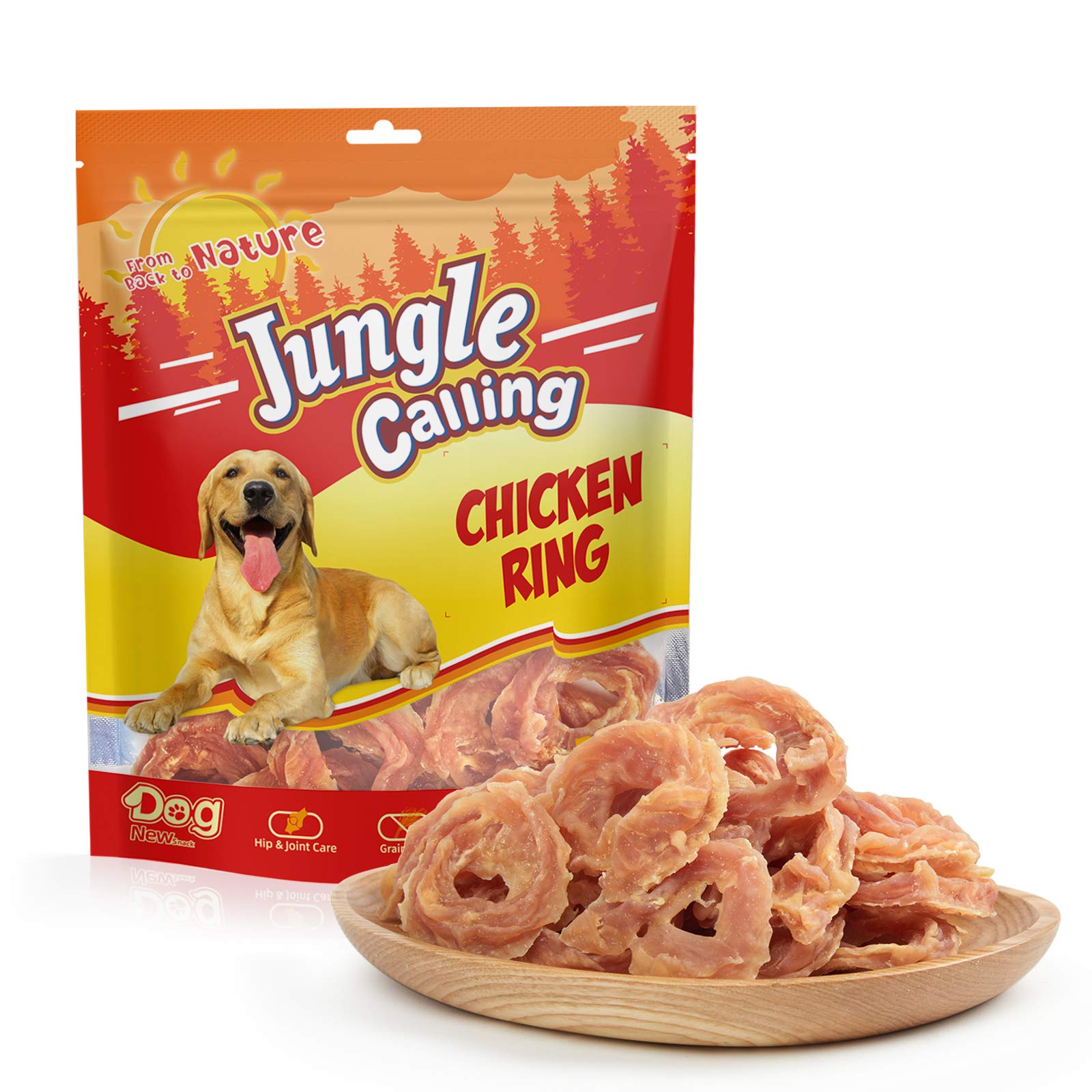 Premium Slow Roasted Chicken Jerky Dog Treats - High Protein, Rawhide Free Chews for Training - Supports Hip & Joint Health with Glucosamine - 10.6 oz - Perfect for Reward Training & Active Dogs