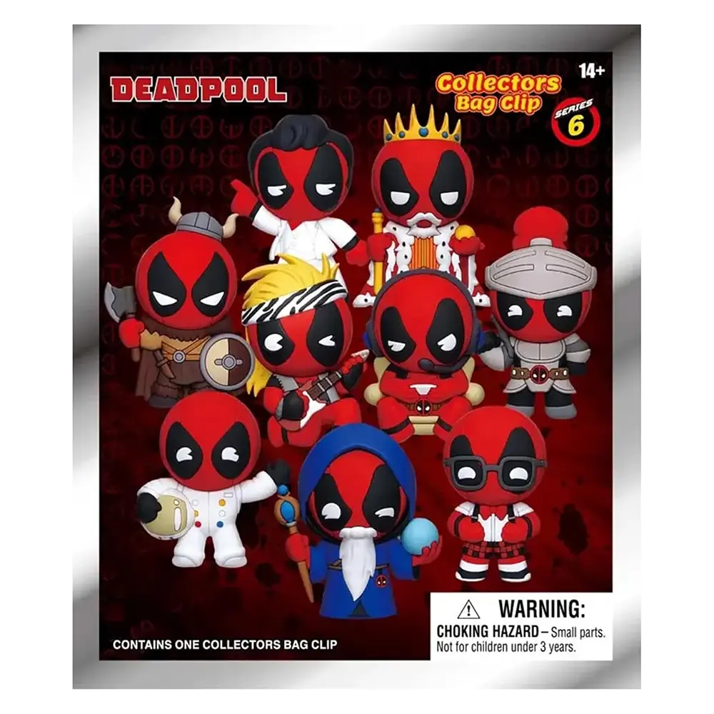 Deadpool 3D Foam Bag Clips - Fun Superhero Snack Bag Sealer for Chips, Cookies & More - Perfect for Marvel Fans, Parties & Movie Nights