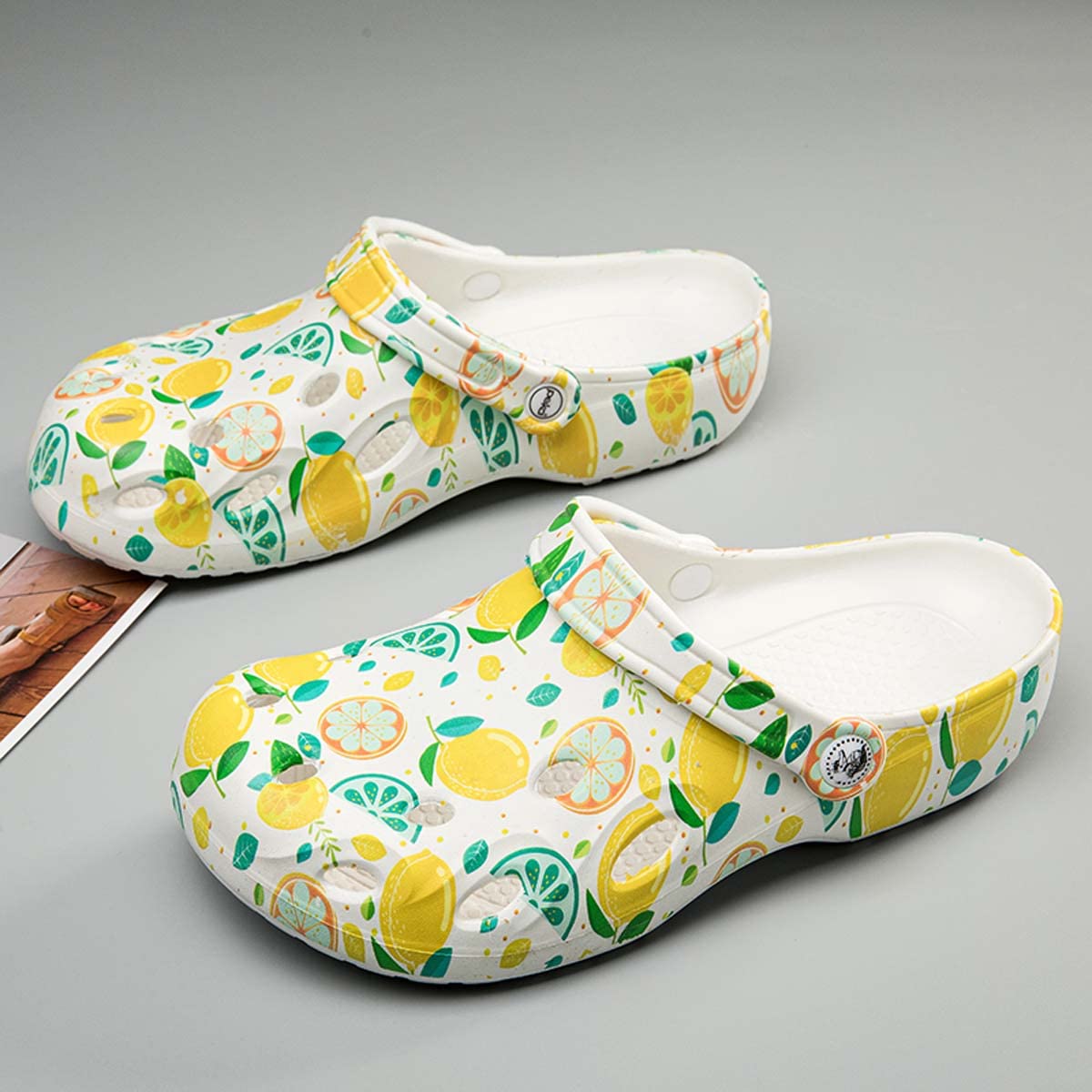 HYDLONGR Women's Summer Sandals - Lightweight, Breathable & Quick-Drying Flat Garden Clogs - Comfortable Beach Slippers & Mules for Walking, Travel, and Outdoor Activities