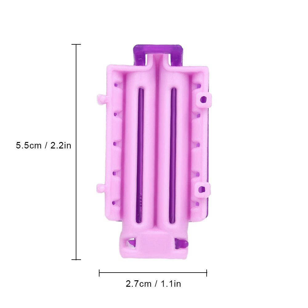 Anself 36PCS Cold Wave Rods - Professional Hair Curling Tools for DIY Salon Styling, Corn Curler Maker with Hairdressing Clips - Perfect for Home Use, Beach Waves & Party Hairstyles