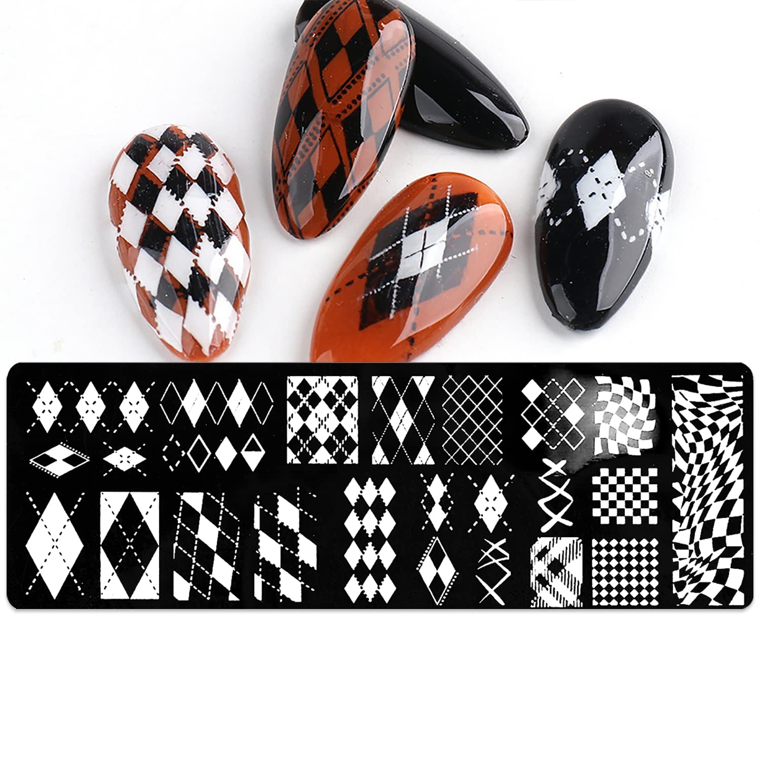 8-Piece Nail Stamping Plate Set - Geometric & Boho Butterfly Designs - Professional Nail Art Stencils & Templates - DIY Acrylic Nail Stamping Kit for Salon & Home Manicure - Perfect for Parties, Weddings & Special Occasions