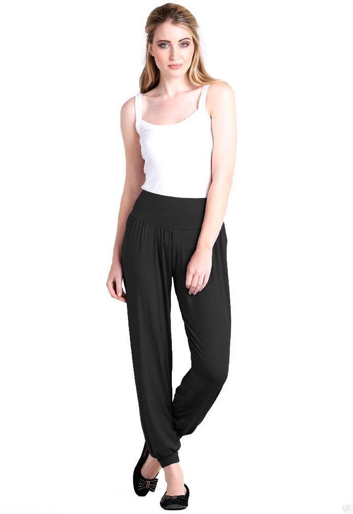 Oops Outlet Women's Alibaba Harem Pants - Baggy Full-Length Leggings for Yoga, Lounge & Boho Fashion | Comfortable Stretchy Joggers for Casual Wear
