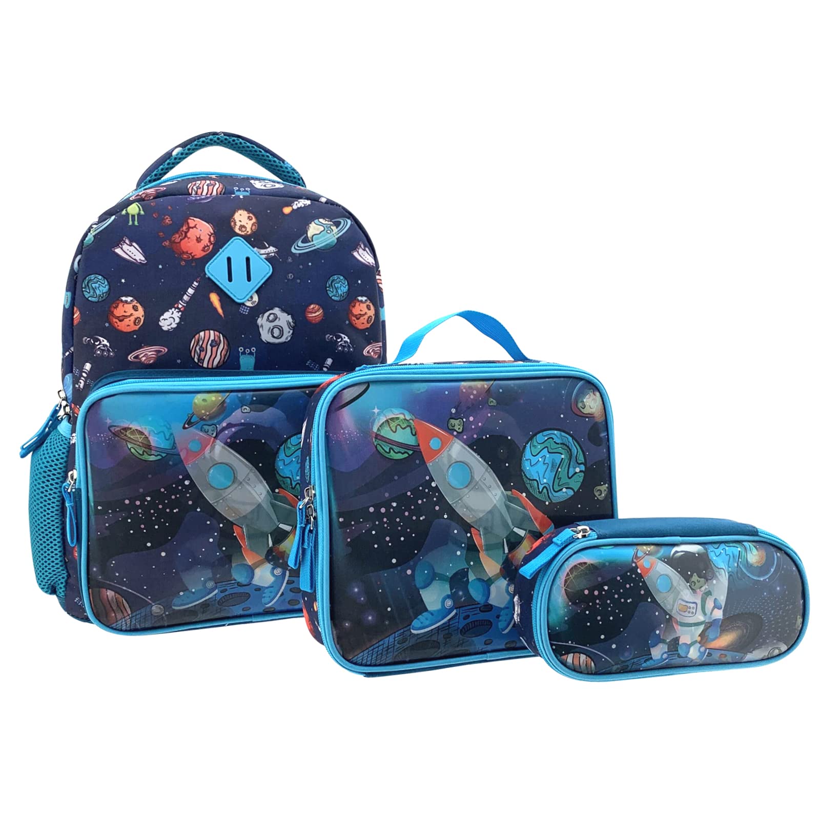 Kids Backpack with Changing Lenticular Design - Durable School Backpack Set with Lunch Box for Boys & Girls - Perfect for School, Travel & Outdoor Adventures