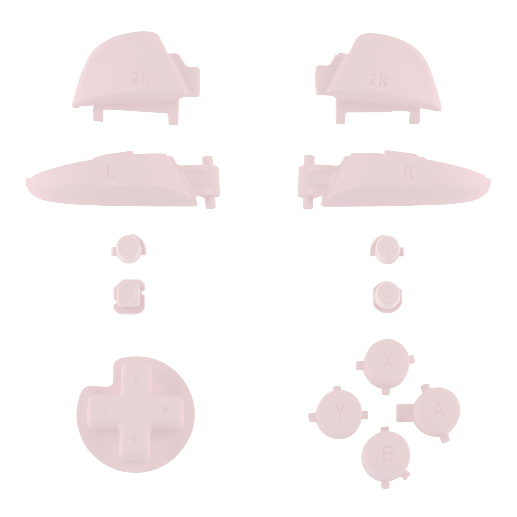 eXtremeRate DIY Replacement Full Set Buttons for Nintendo Switch Pro Controller - Cherry Blossoms Pink (KRP307) | Custom Gaming Accessories for Enhanced Gameplay Experience
