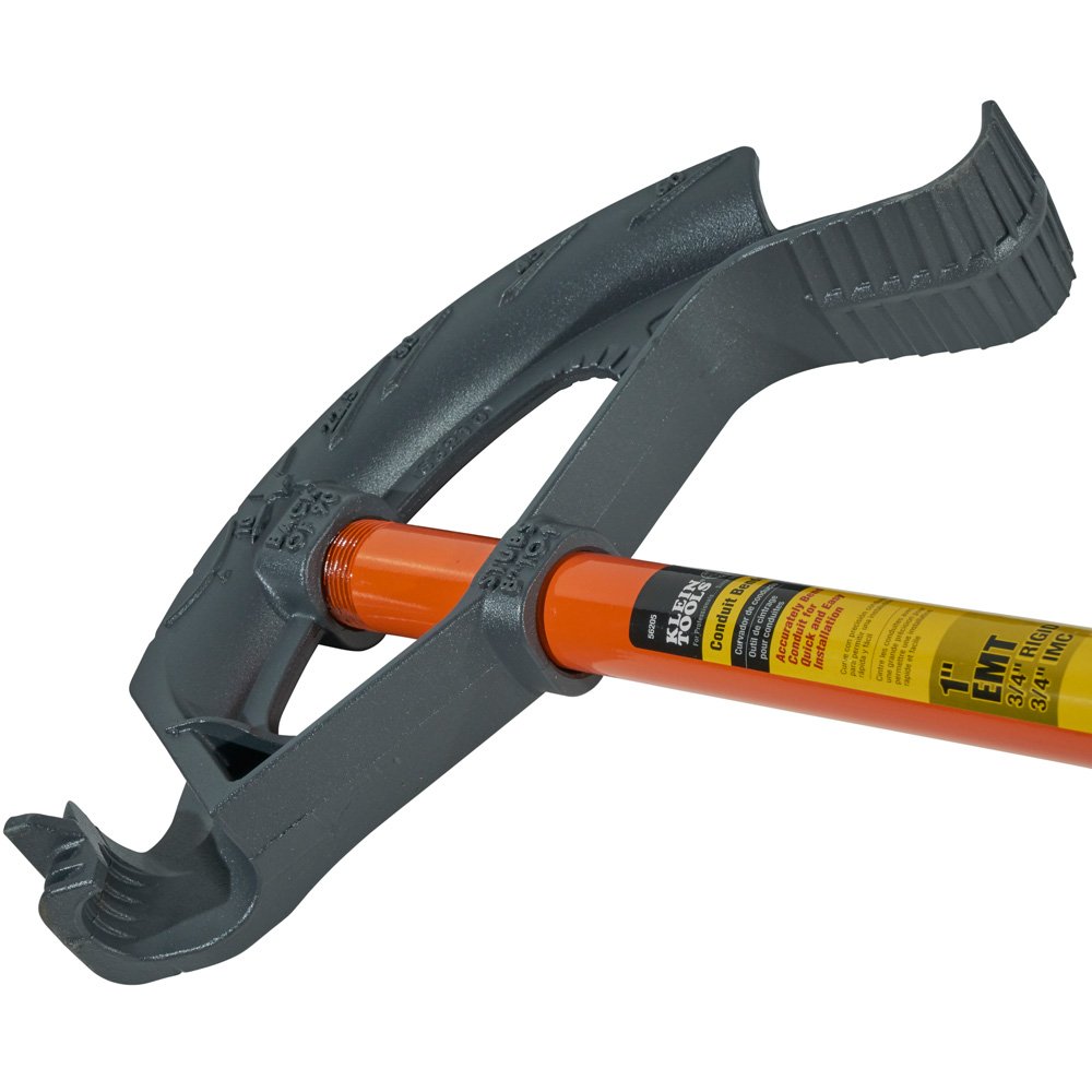 Klein Tools 56205 1-Inch EMT Iron Conduit Bender with No. 51247 Handle - Professional Electrical Conduit Bending Tool for Electricians, DIY Projects, and Home Renovations