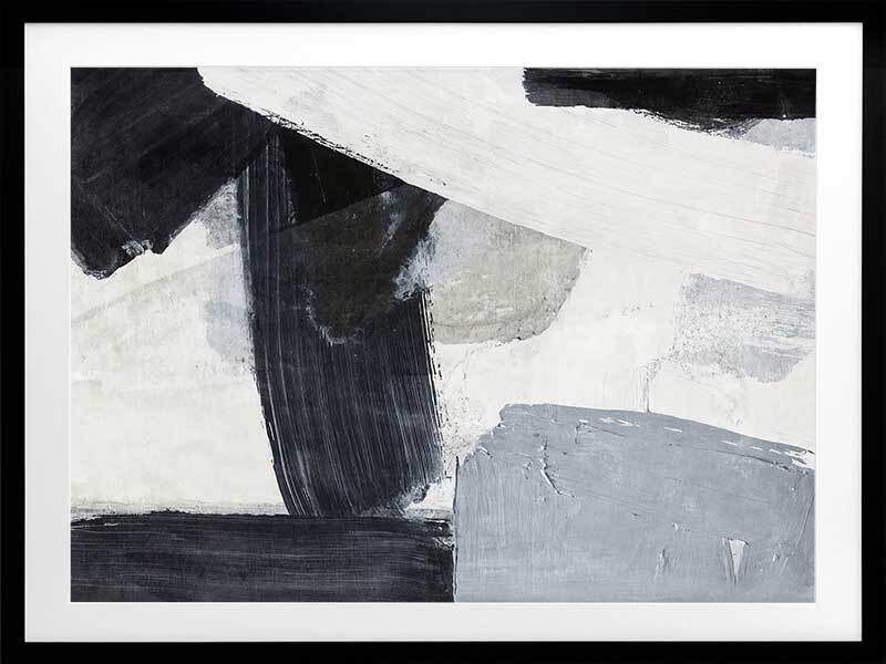 Darkened Silhouettes II Framed Wall Art Print - Modern Abstract Home Decor for Living Room, Bedroom & Office
