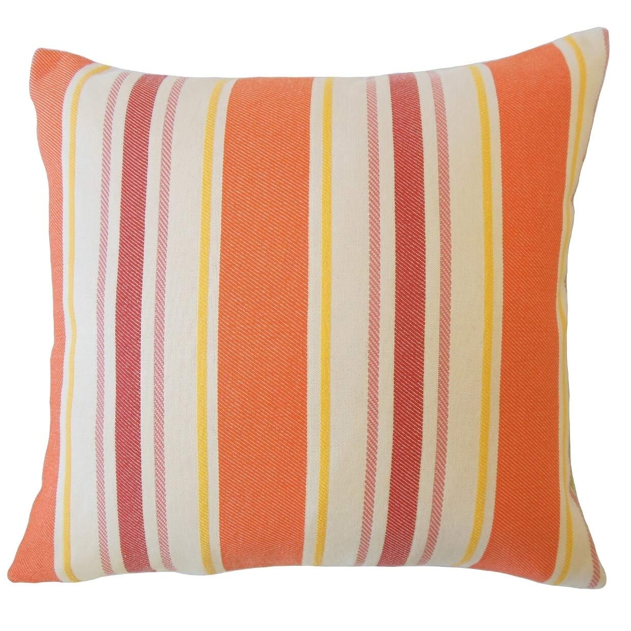 Yeriel Striped Decorative Throw Pillow 20x20 Inches - Soft Sunset Color Cushion for Sofa, Bed & Home Decor - Perfect for Living Room, Bedroom & Dorm