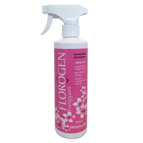 Whiteley Florogen Frangipani Concentrated Air Freshener - Long-Lasting Floral Scent for Home, Office & Car | Eliminates Odors Naturally
