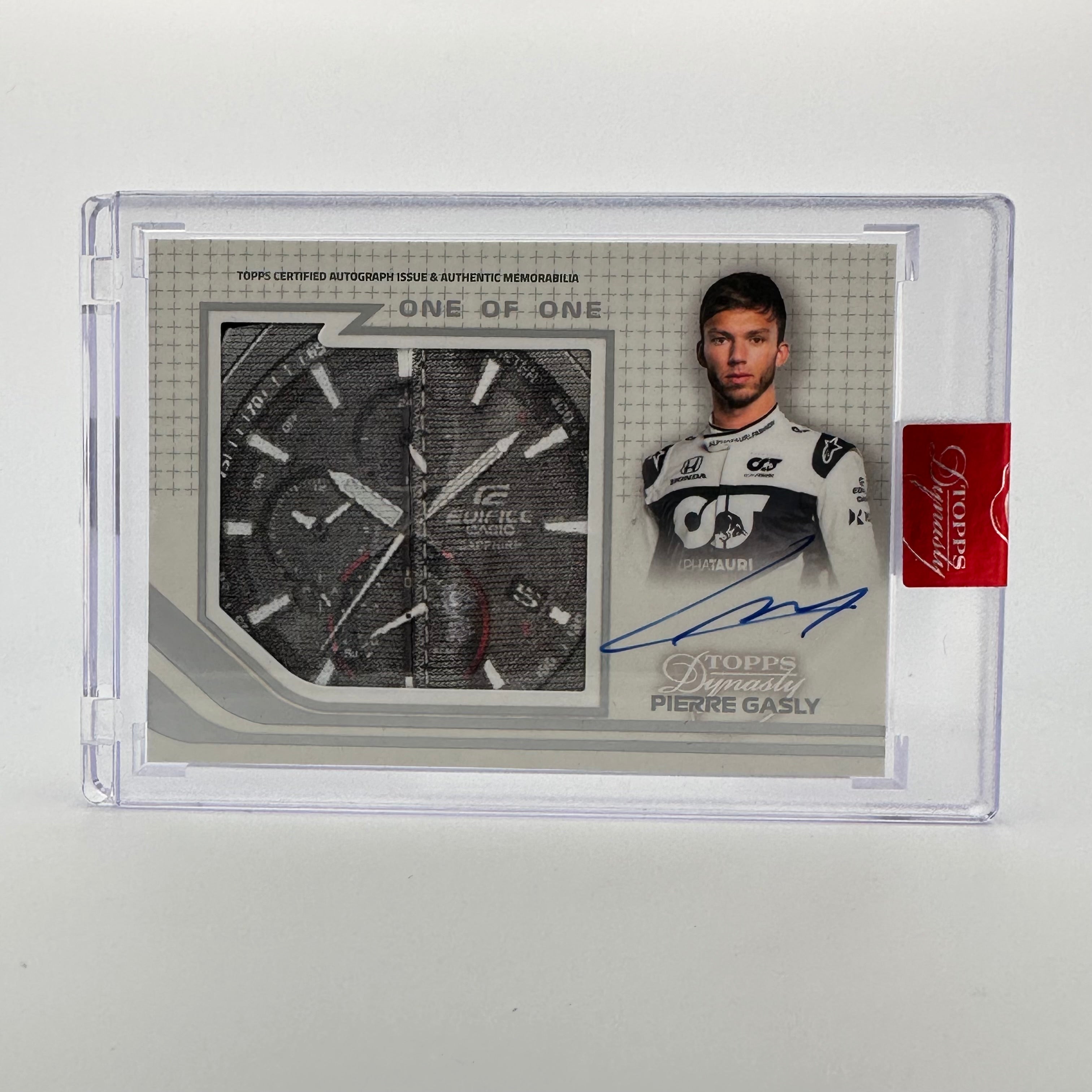 Pierre Gasly Autographed Racing Glove Jumbo Patch - 2021 Topps Dynasty AGJP PG Limited Edition Collectors Item | Perfect for F1 Memorabilia Displays & Motorsport Fan Gifts