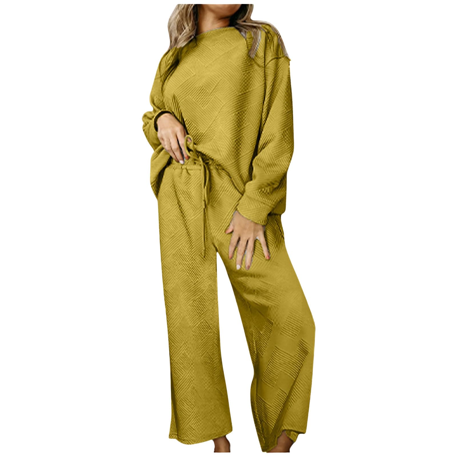 Women's 2-Piece Fleece Lounge Set - Oversized Hoodie & Sweatpants Comfy Tracksuit for Winter | Cozy Homewear, Loungewear & Casual Outfit