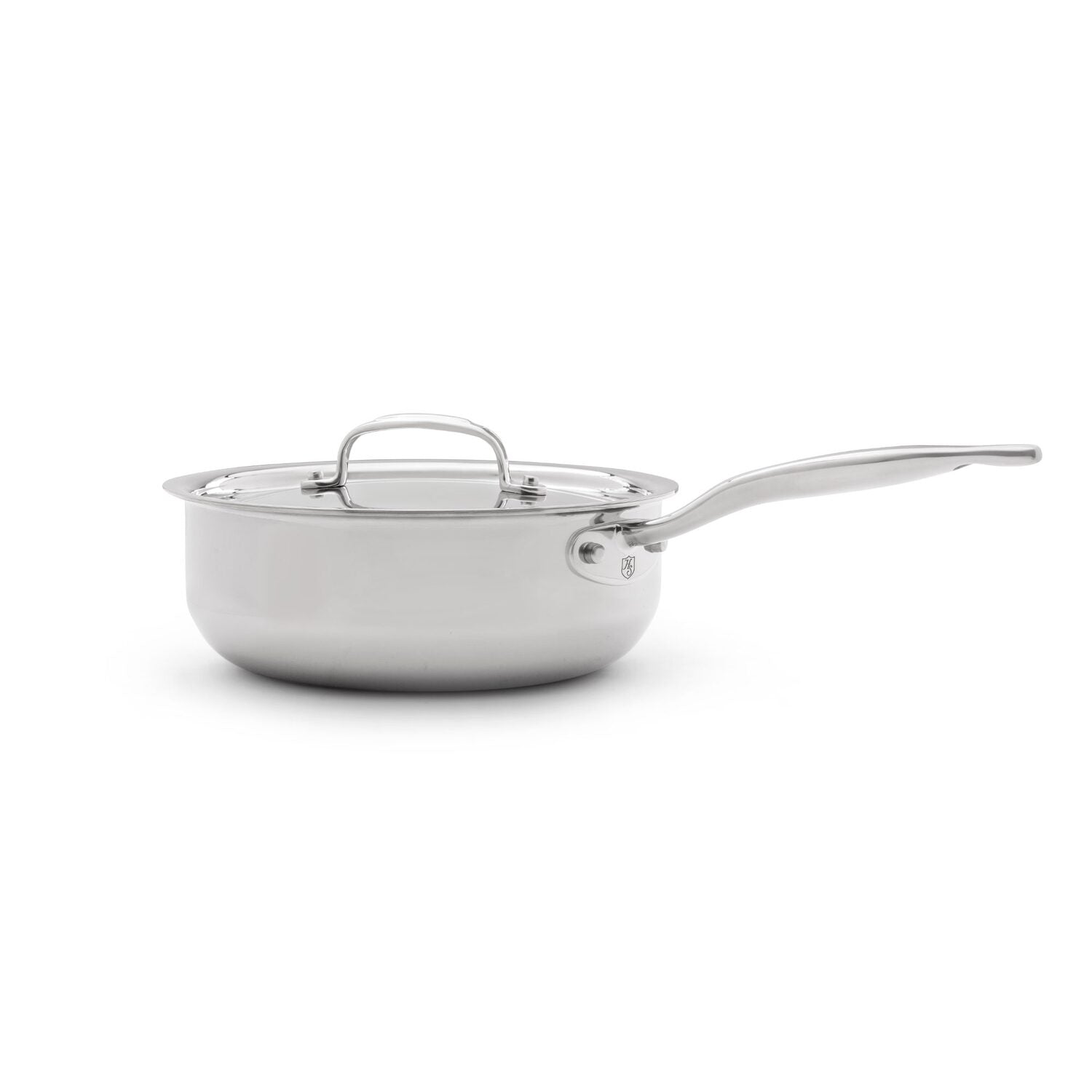 Premium Titanium 3-Quart Saucier Pan with Glass Lid - Professional Cookware for Sauces, Stews & Pasta - Ideal for Home Chefs & Gourmet Cooking