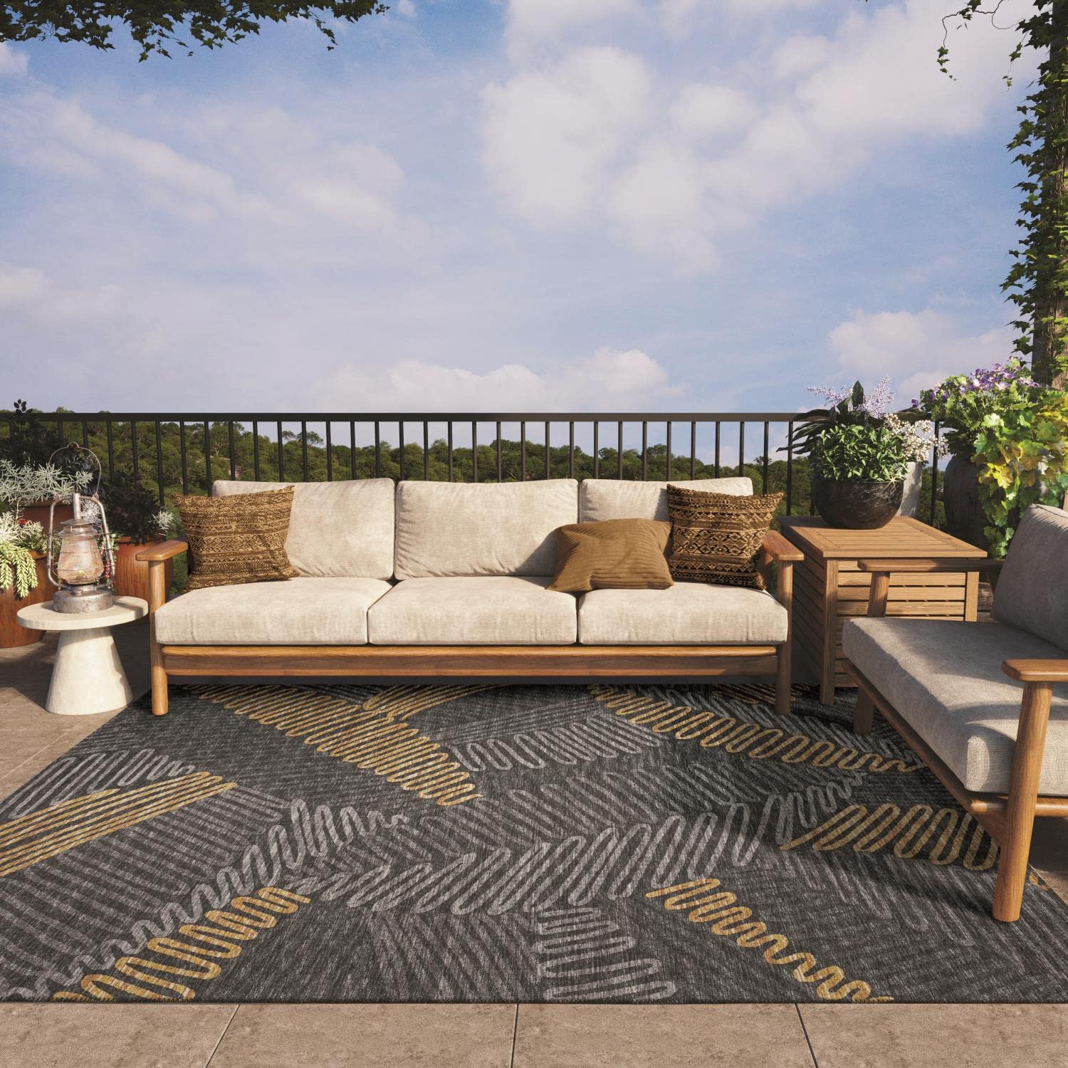 Addison Rugs Yuma AYU41 Gray 8' x 10' Area Rug - Soft Modern Indoor Carpet for Living Room, Bedroom & Office Decor