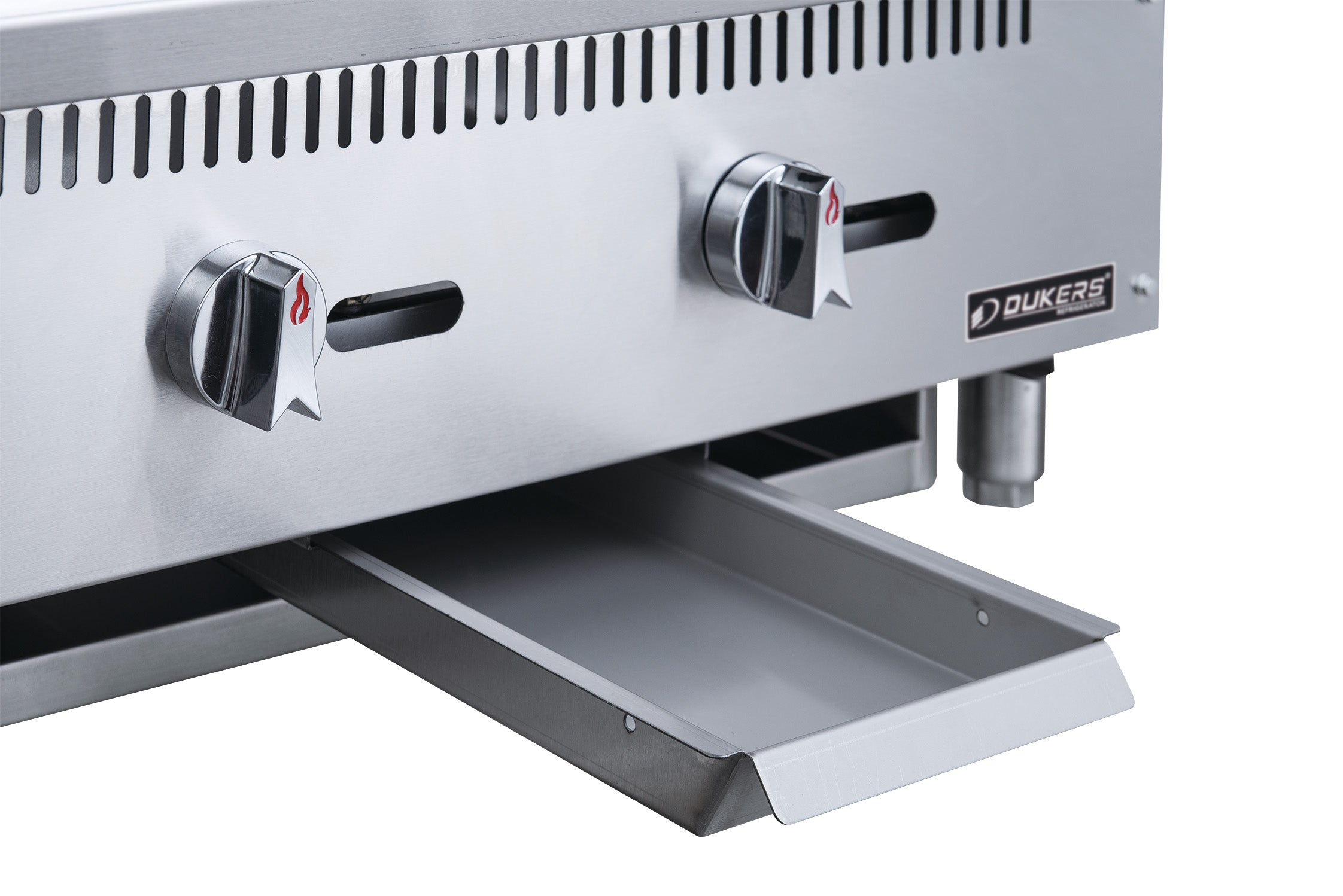 Dukers DCGMA36 36-Inch Wide 3-Burner Commercial Griddle for Outdoor Cooking, BBQ, and Restaurant Use