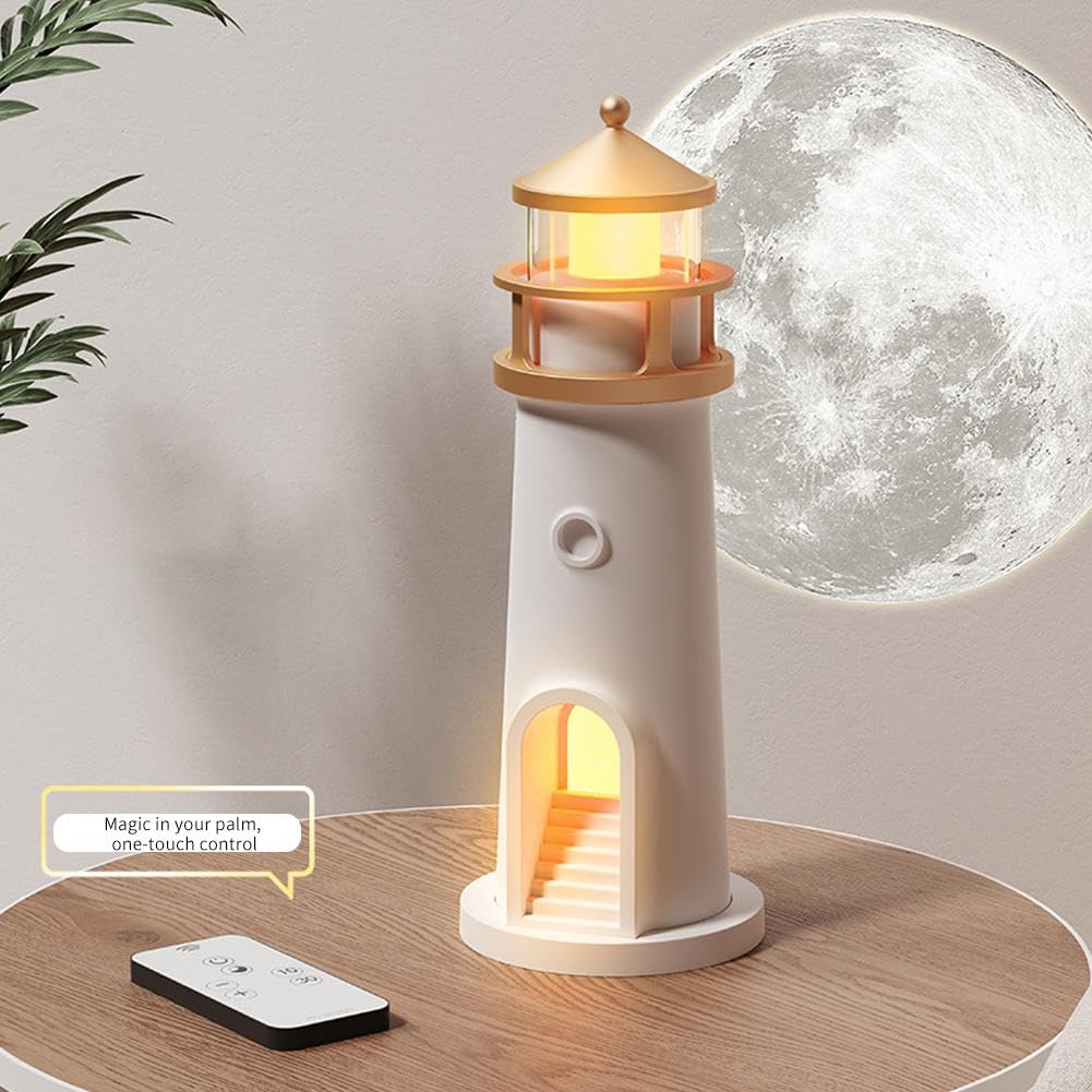 Moon Lamp Projector Night Light - 3D Moon Galaxy Projector with Music & Motion Sensor, Rechargeable LED Aesthetic Table Lamp for Bedroom, Nursery, Home Decor - Perfect Christmas & Birthday Gift for Women, Men, Kids