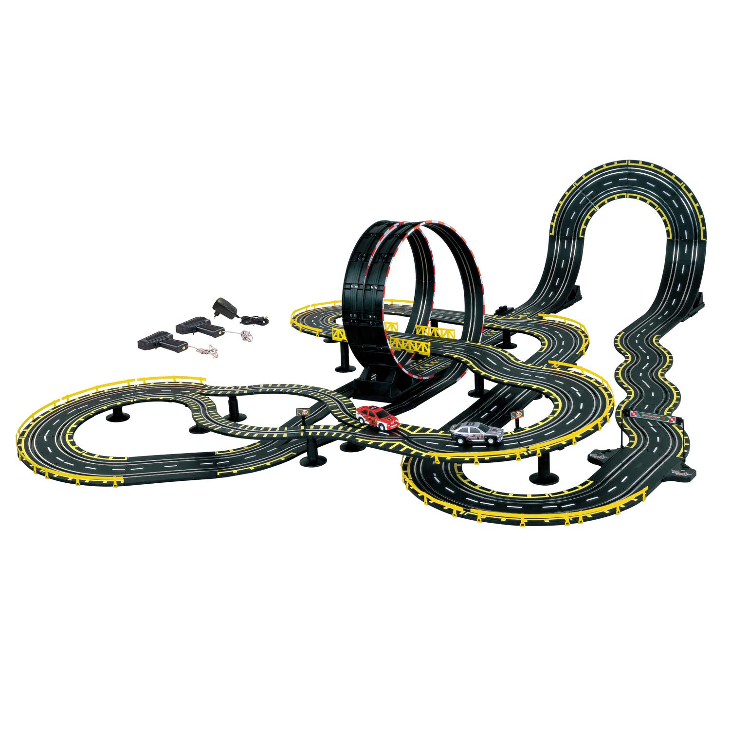 Big Racer Electric Road Racing Set - High Speed Remote Control Car for Kids & Adults - Perfect for Indoor & Outdoor Track Racing, Birthday Gifts & Family Fun