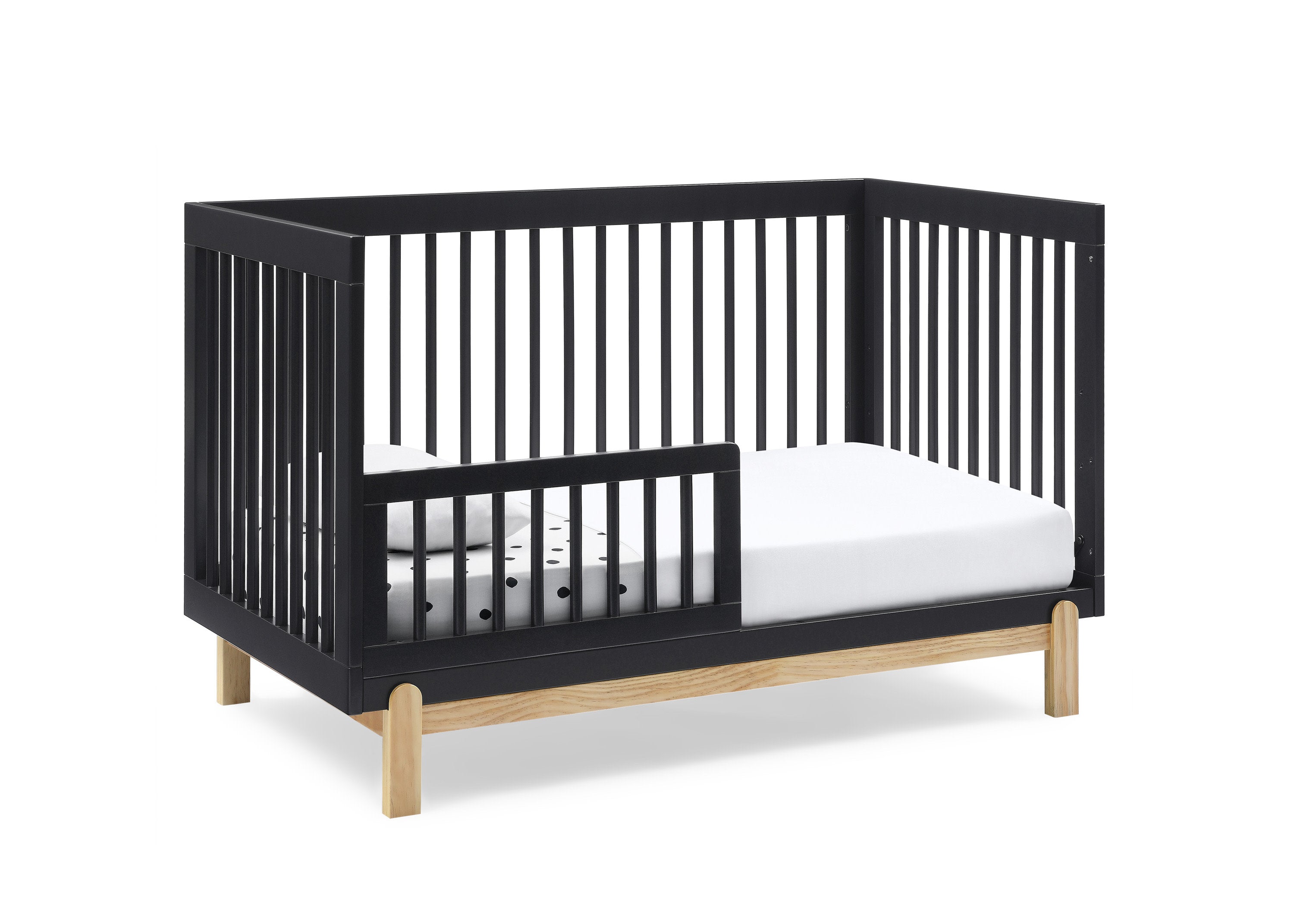 Poppy 4-in-1 Convertible Baby Crib - Toddler Bed, Daybed & Full-Size Bed | Safe & Stylish Nursery Furniture for Newborns to Teens | Perfect for Bedrooms, Daycare & Guest Rooms