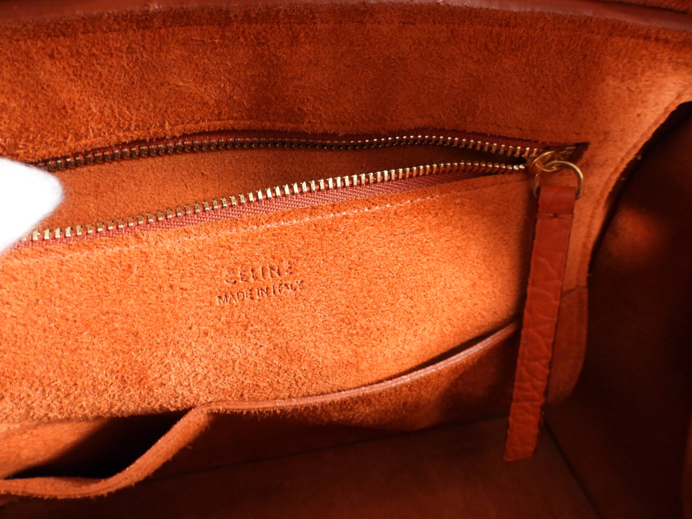Celine Small Ring Bag in Orange Grained Leather - Luxury Crossbody Purse for Women, Perfect for Date Night & Evening Events