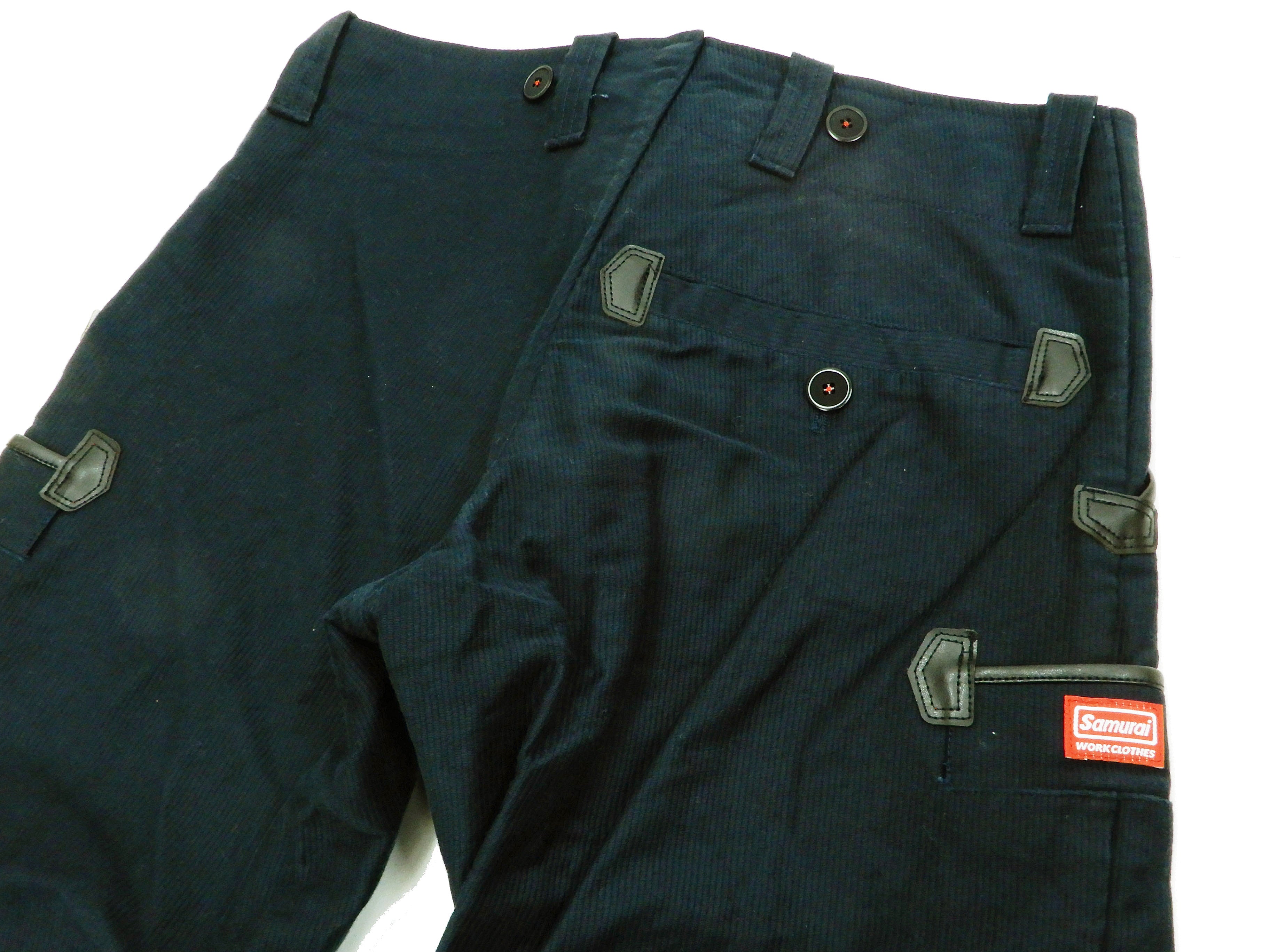 Samurai Jeans Men's Double Zipper Cargo Pants - German Workwear Style Tactical Trousers SWC505C19 DP - Perfect for Outdoor Work, Hiking & Urban Streetwear Fashion