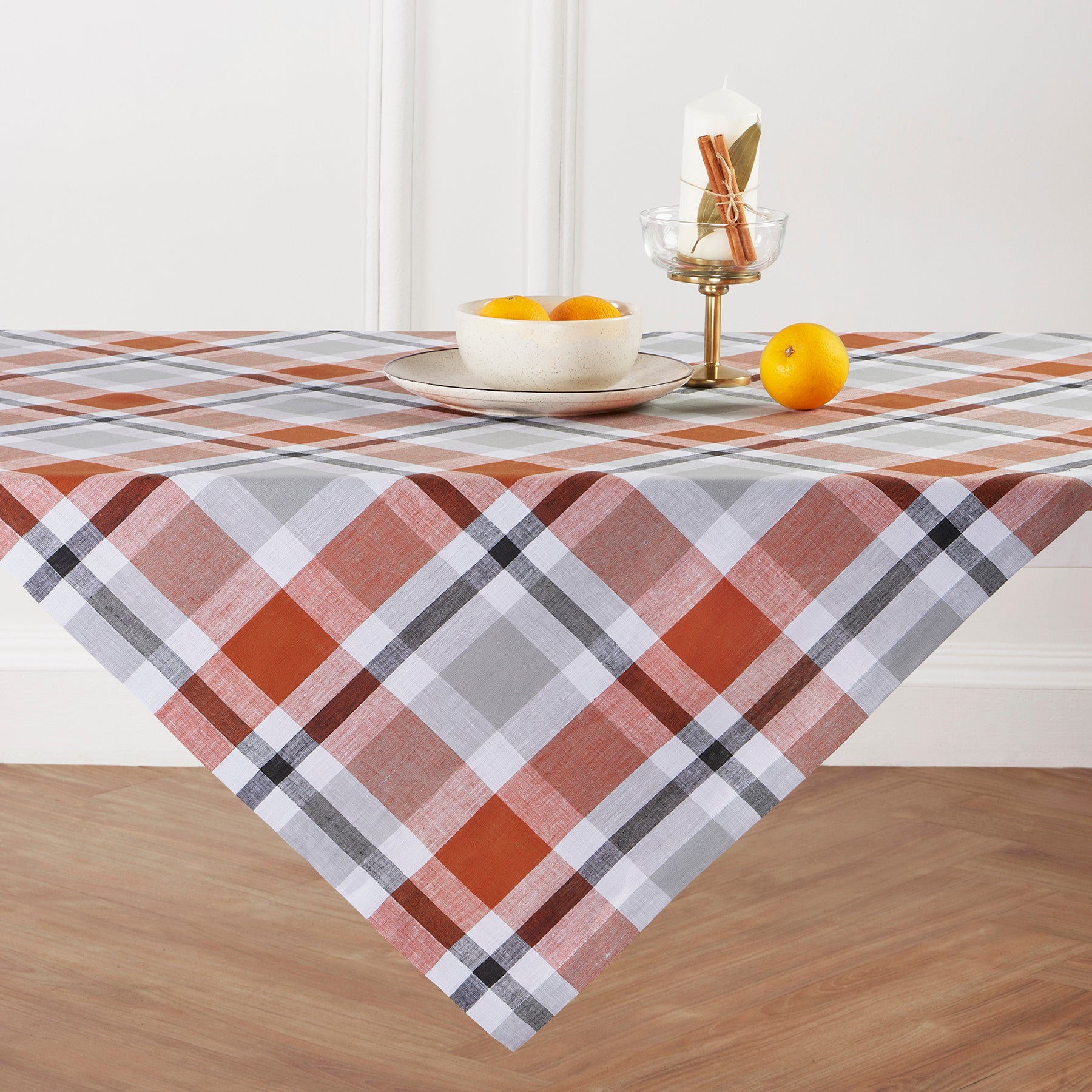 Cinnamon Fall Buffalo Check