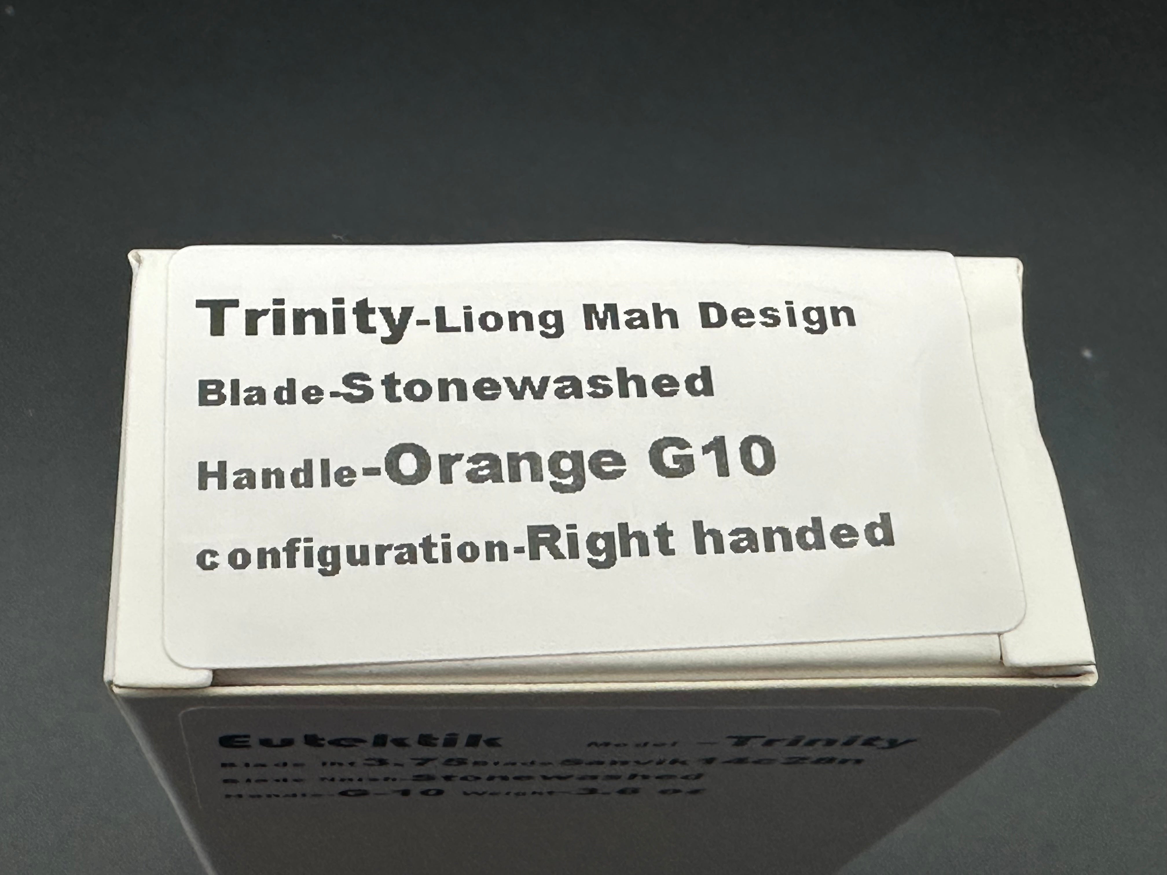 Eutektik Trinity Orange G10 Folding Knife - New in Box with LTK Koozie, Patch & Sticker - Perfect for Outdoor Adventures, Camping & Everyday Carry (EDC)