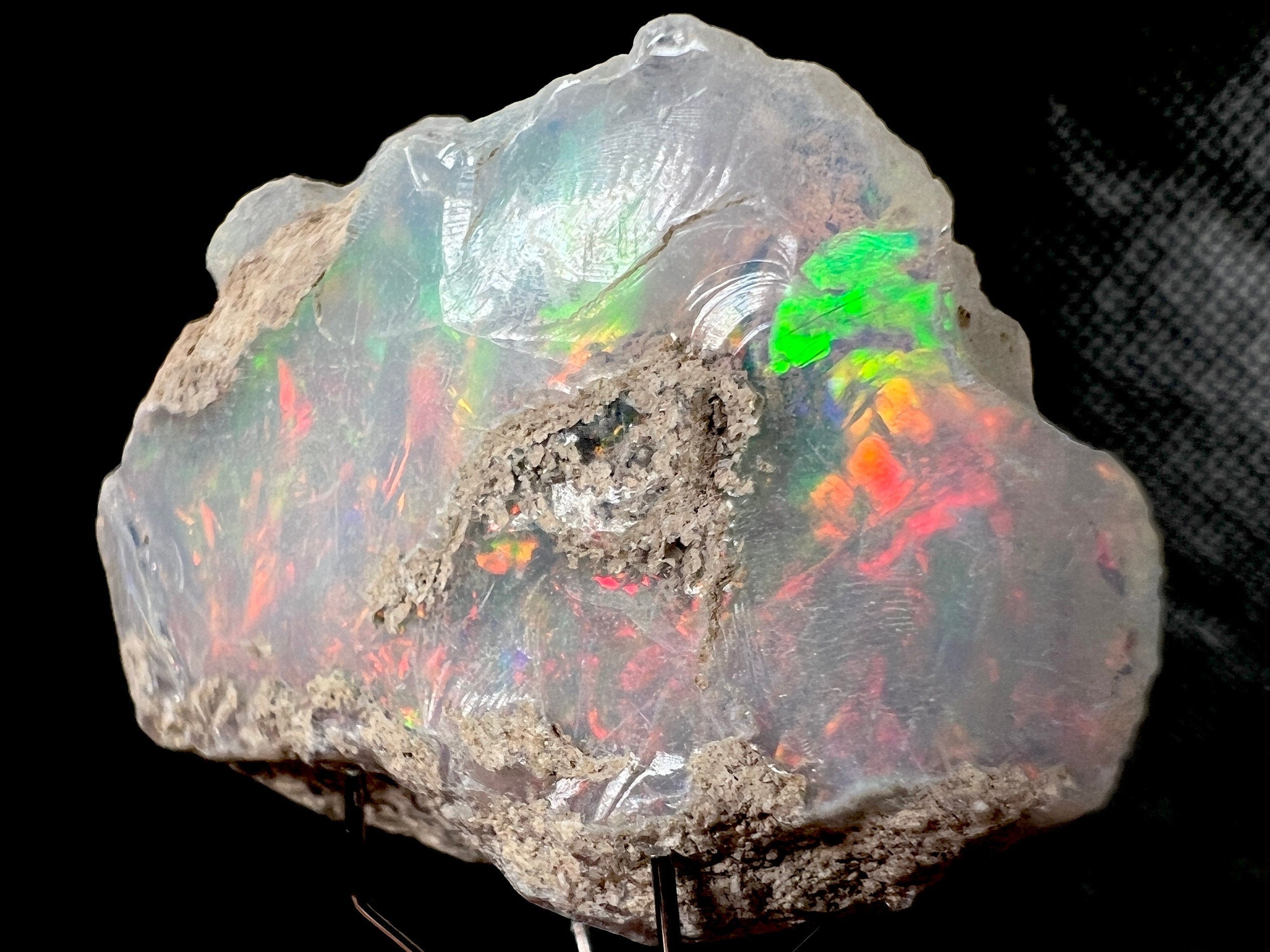 Premium 4A+ Welo Opal Raw Crystal - Natural Cutting Grade Opal Gemstone, October Birthstone for Jewelry Making & Collectors (50656) - Perfect for Rings, Necklaces & Healing Crystals