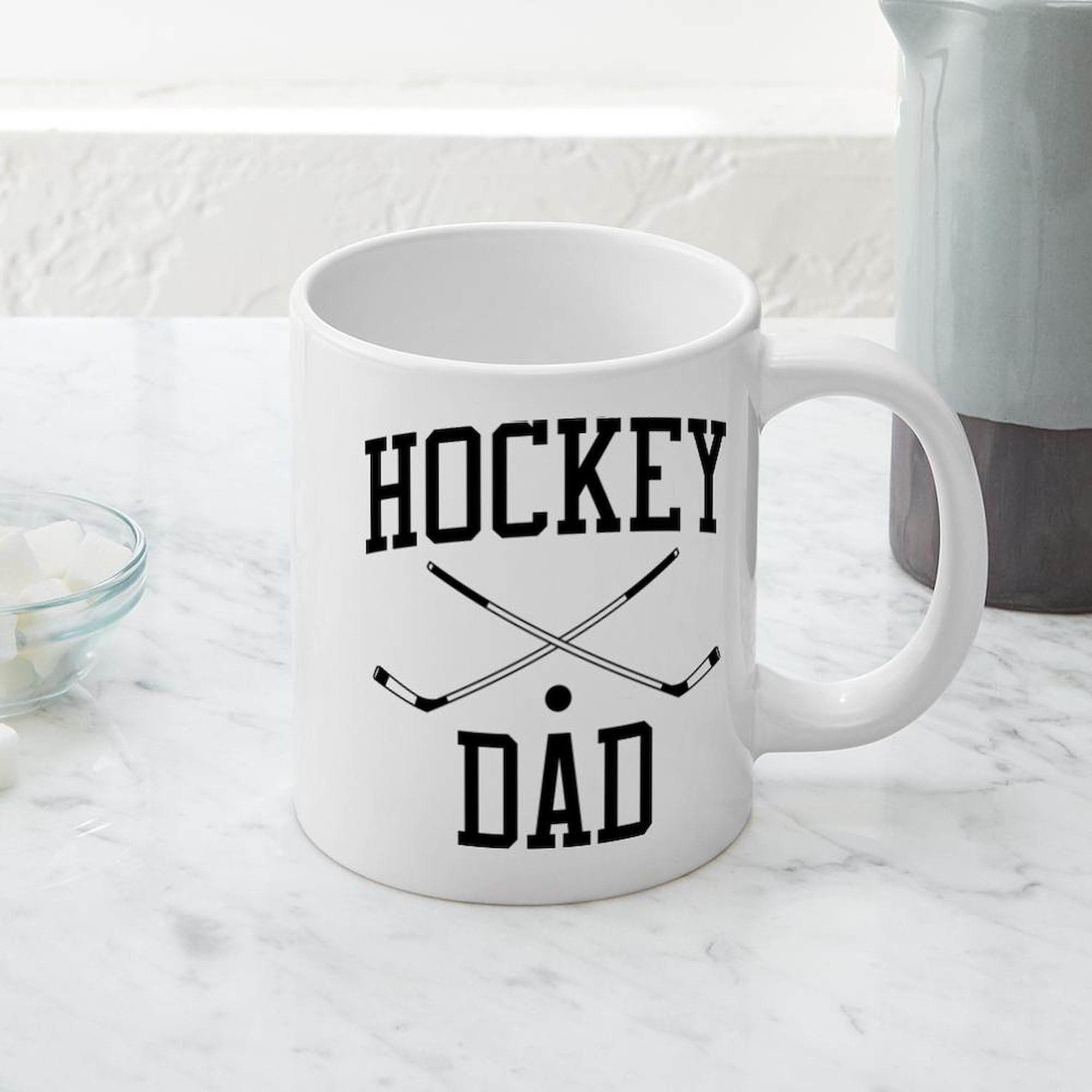 Hockey Dad 20 oz Ceramic Coffee Mug - Large Insulated Travel Cup for Hot & Cold Beverages - Perfect Gift for Hockey Parents, Coaches & Fans
