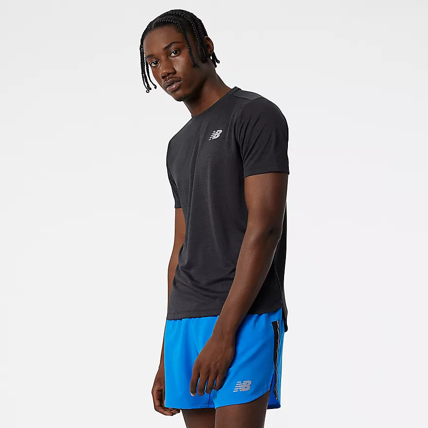 New Balance Men's Impact Run Performance Short Sleeve T-Shirt - Lightweight Running & Gym Workout Shirt for Active Lifestyles