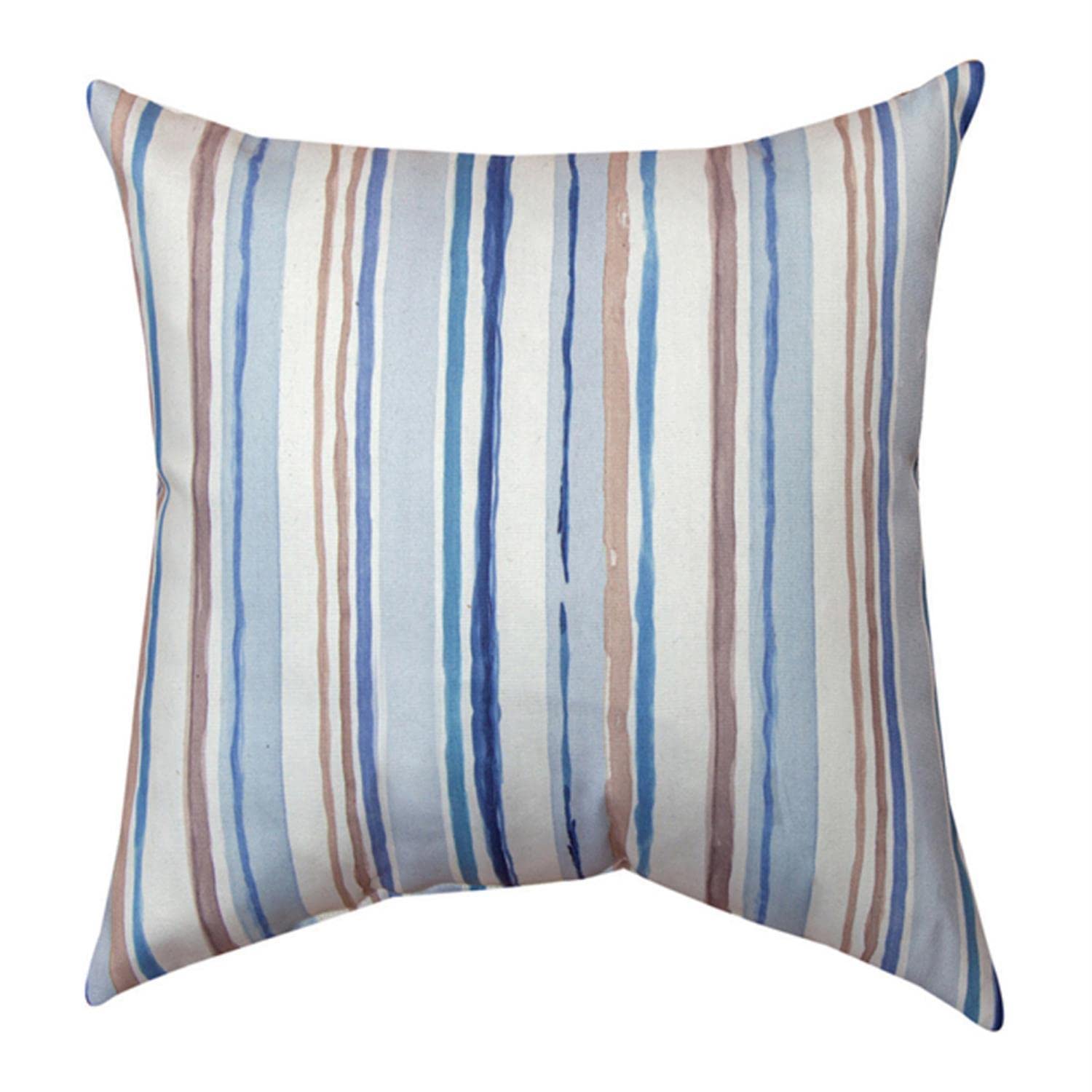 Blue Coastal Escape Blended Yarn Climaweave Pillow - Breathable & Soft Decorative Throw Pillow for Sofa, Bed, or Outdoor Patio - Multi-Finish SLCES Design
