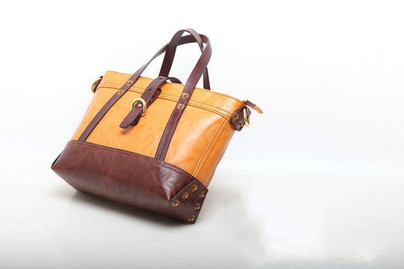 Premium Italian Leather Work Tote Bag for Women - Professional Office Briefcase, Laptop Bag & Business Travel Carryall - Perfect for Commuting, Meetings & Daily Use