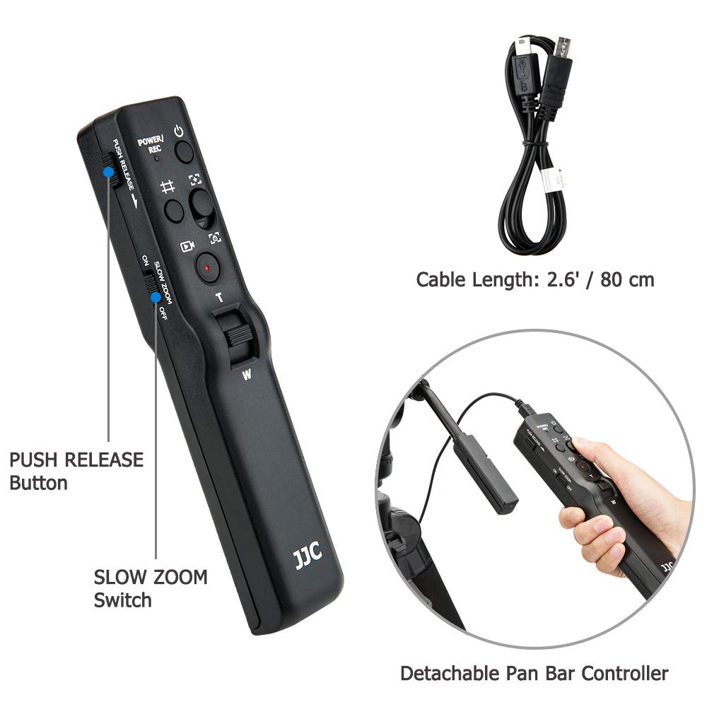 Professional Video Remote Control Tripod for Sony Camcorders - Compatible with FDR-AX53, AX43, AX33, AX100, AX700, HDR-CX405, CX455, CX440, CX675, Handycam RX10M4, RX10M3, RX10M2, RX100M7, RX100M6, HX99, HX90V, HX80, HX60V, HX50V, HX400V, HX300 - Perfect for Vlogging, Filmmaking, and Travel Photography