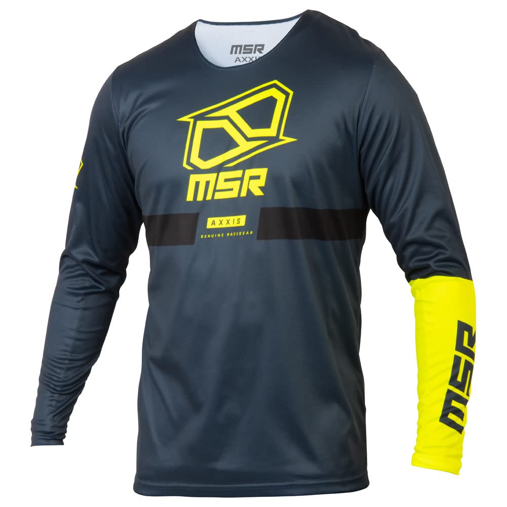 MSR Axxis Dirt Bike Jersey - Men's Motocross Racing Shirt with Breathable Mesh & UV Protection - Perfect for Off-Road, Trail Riding & MX Competitions